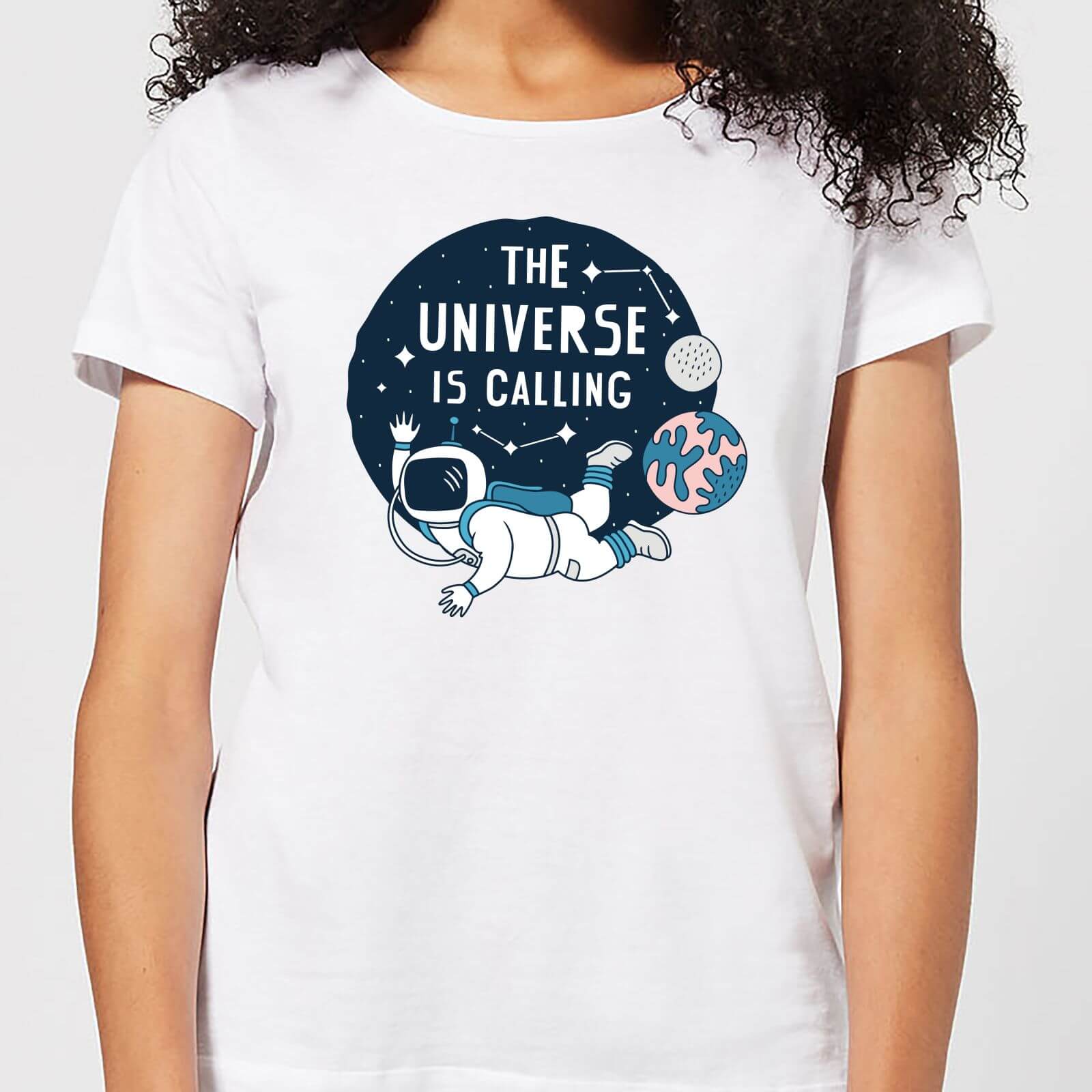 The Universe Is Calling Women's T-Shirt - White - S - White