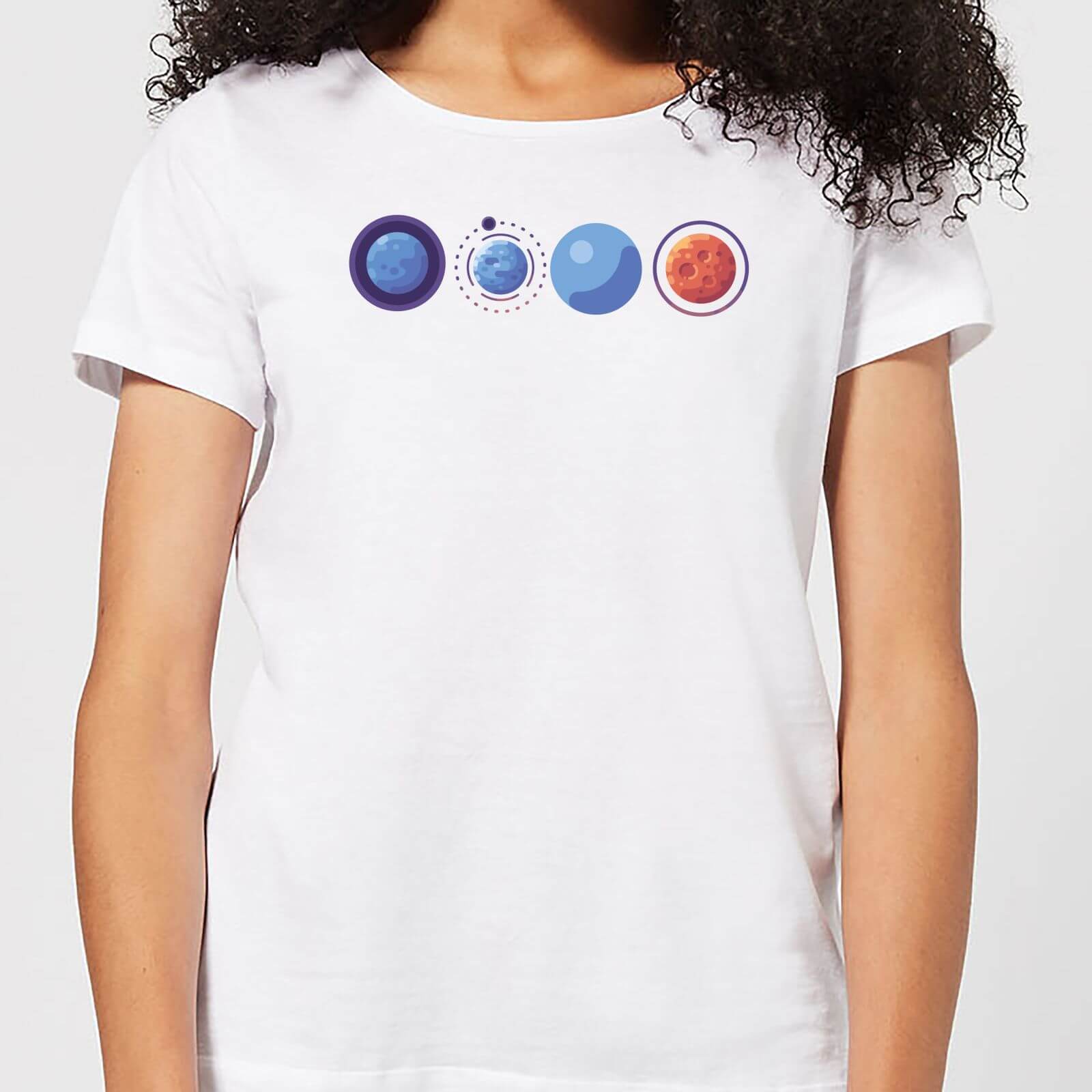 Planets Women's T-Shirt - White - M - White