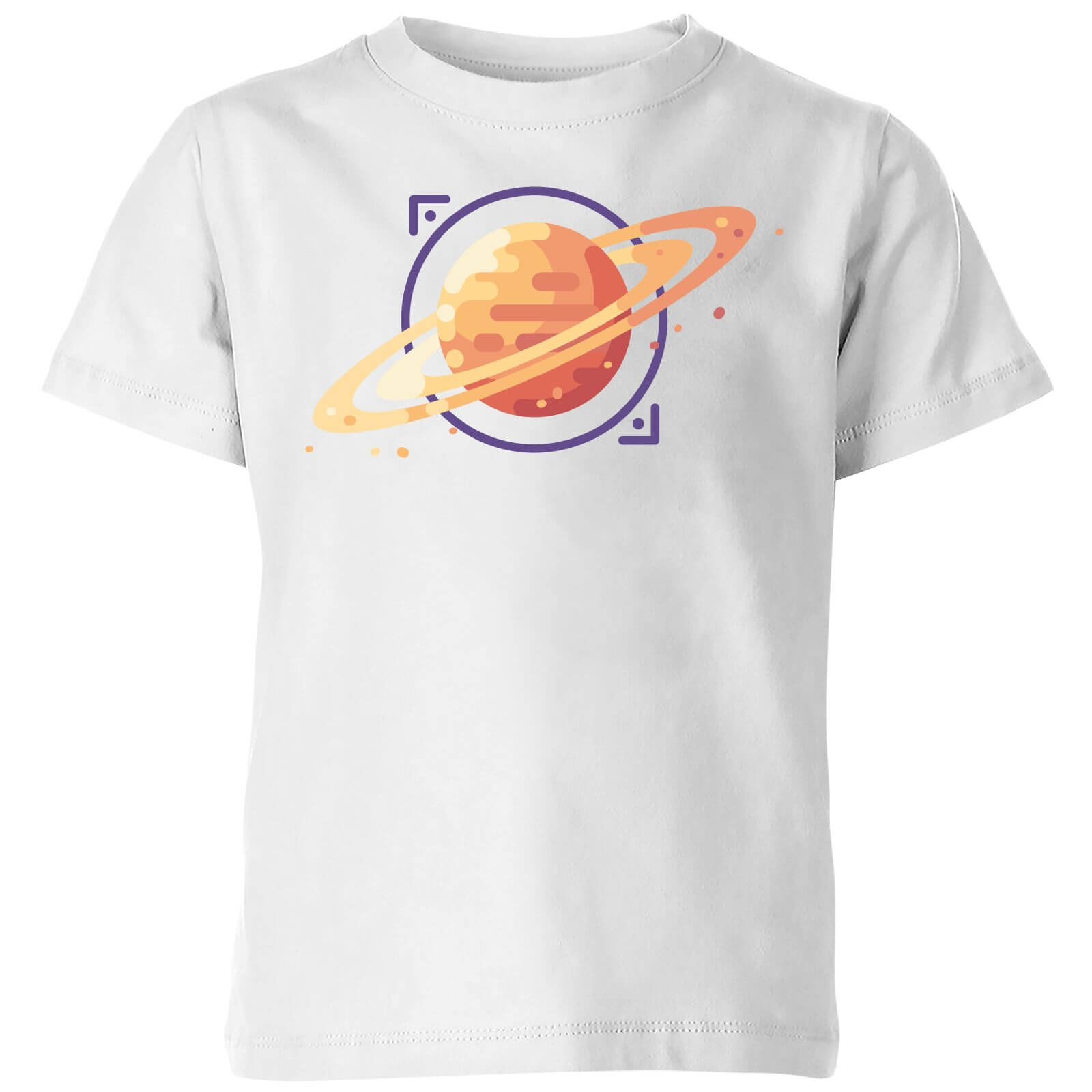 Saturn Kids' T-Shirt - White - 5-6 Years - White
