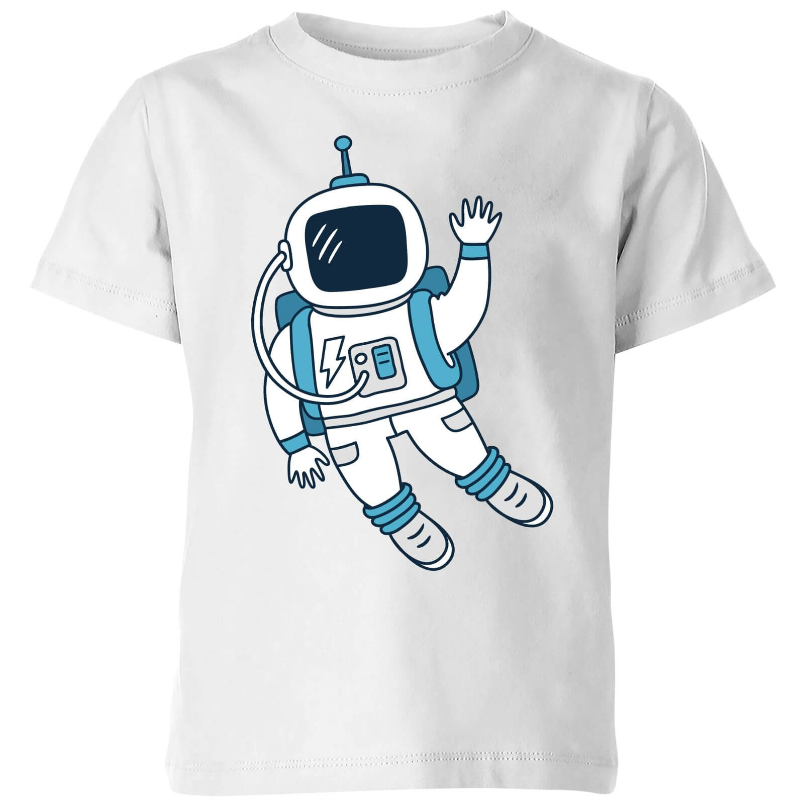 Astronaut Waving Kids' T-Shirt - White - 3-4 Years - White