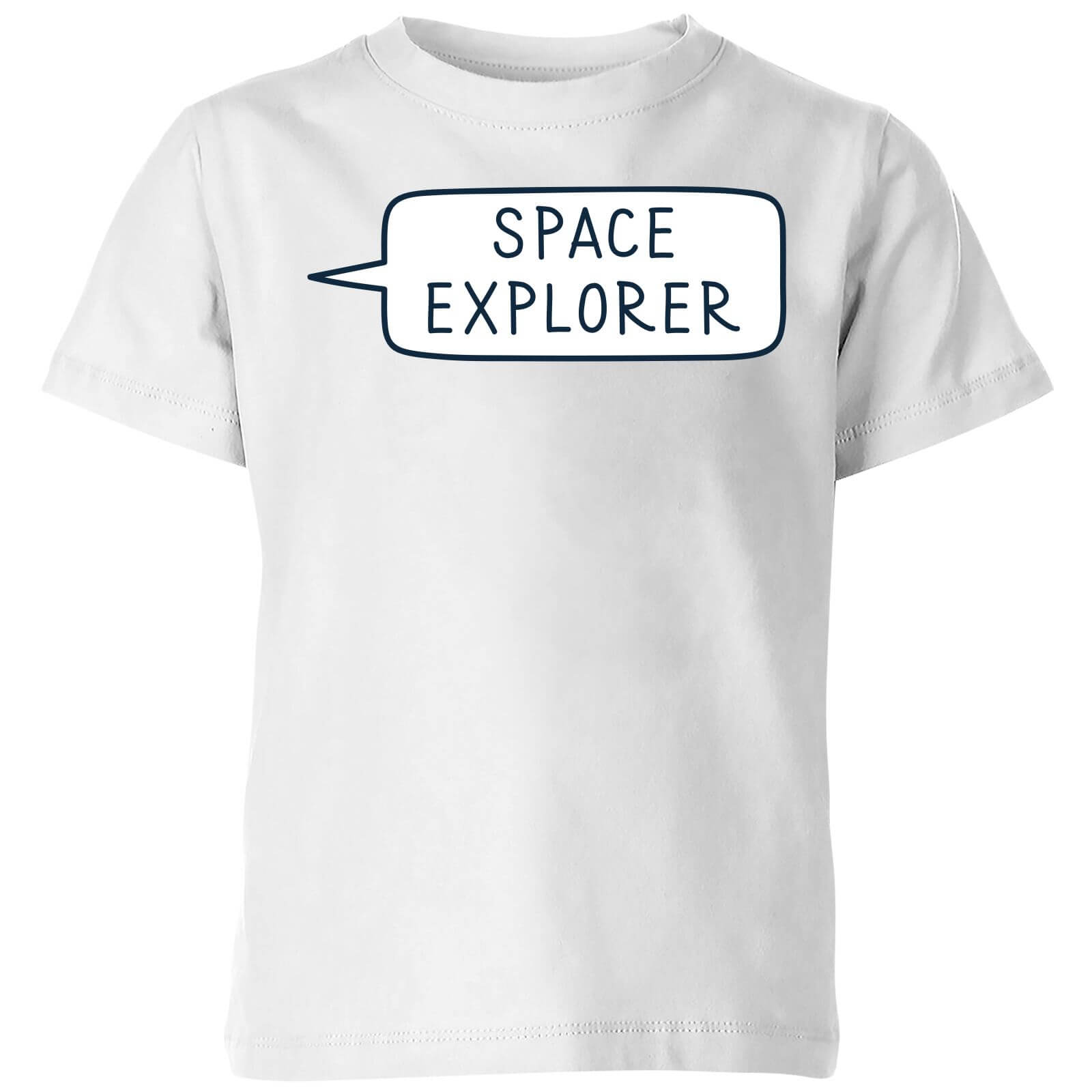 Space Explorer Kids' T-Shirt - White - 5-6 Years - White