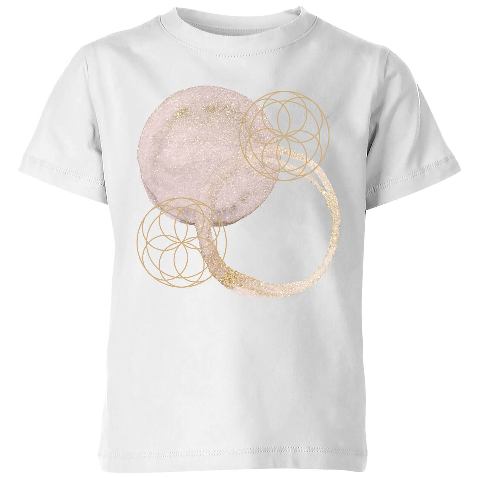 Watercolour Swirls Kids' T-Shirt - White - 3-4 Years - White