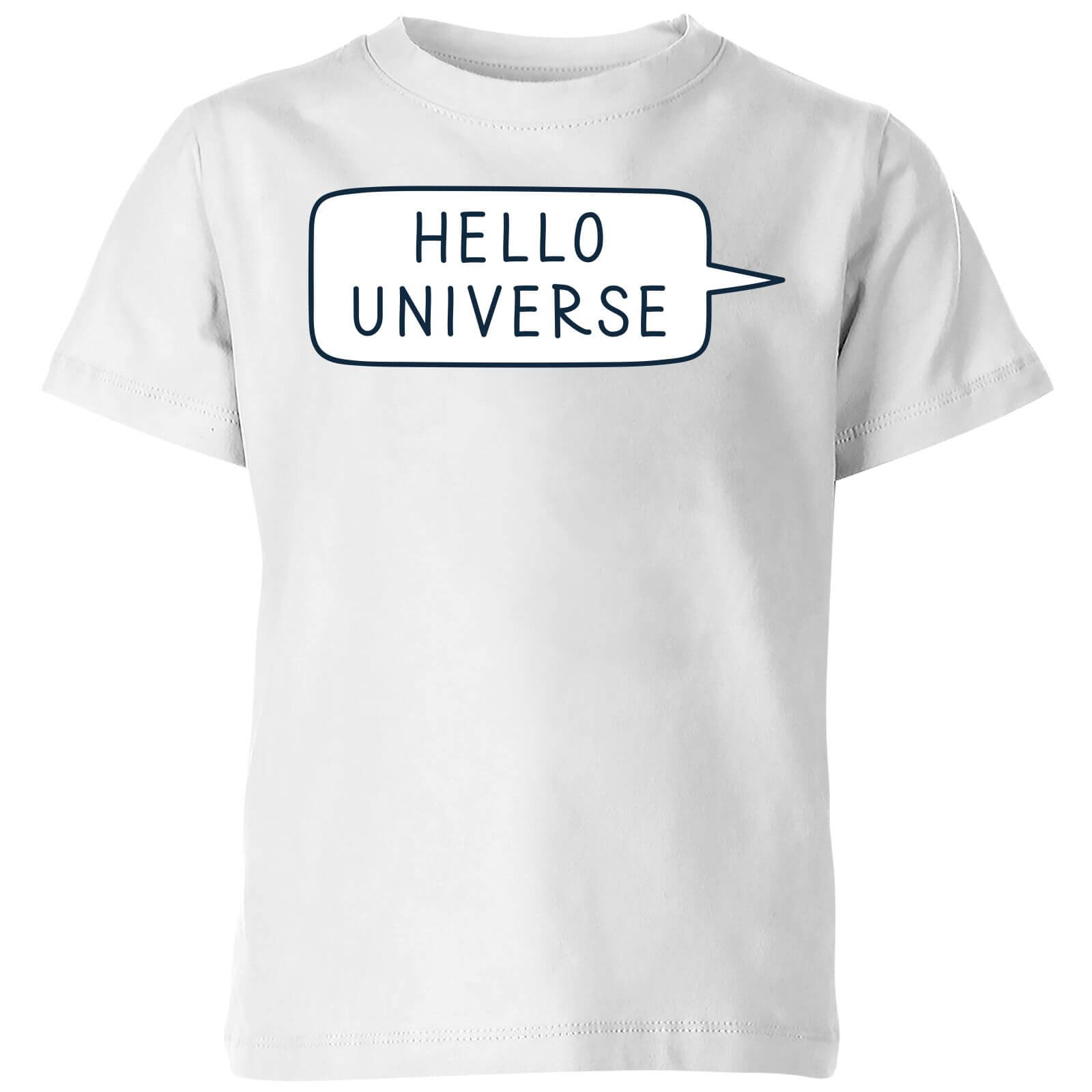 Hello Universe Kids' T-Shirt - White - 5-6 Years - White