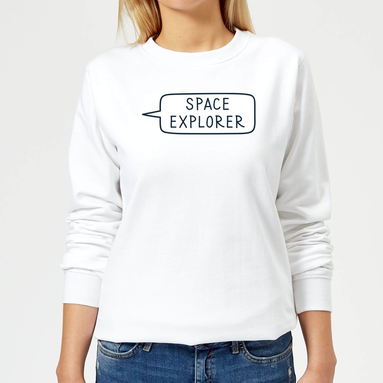 Space Explorer Women's Sweatshirt - White - XS - White