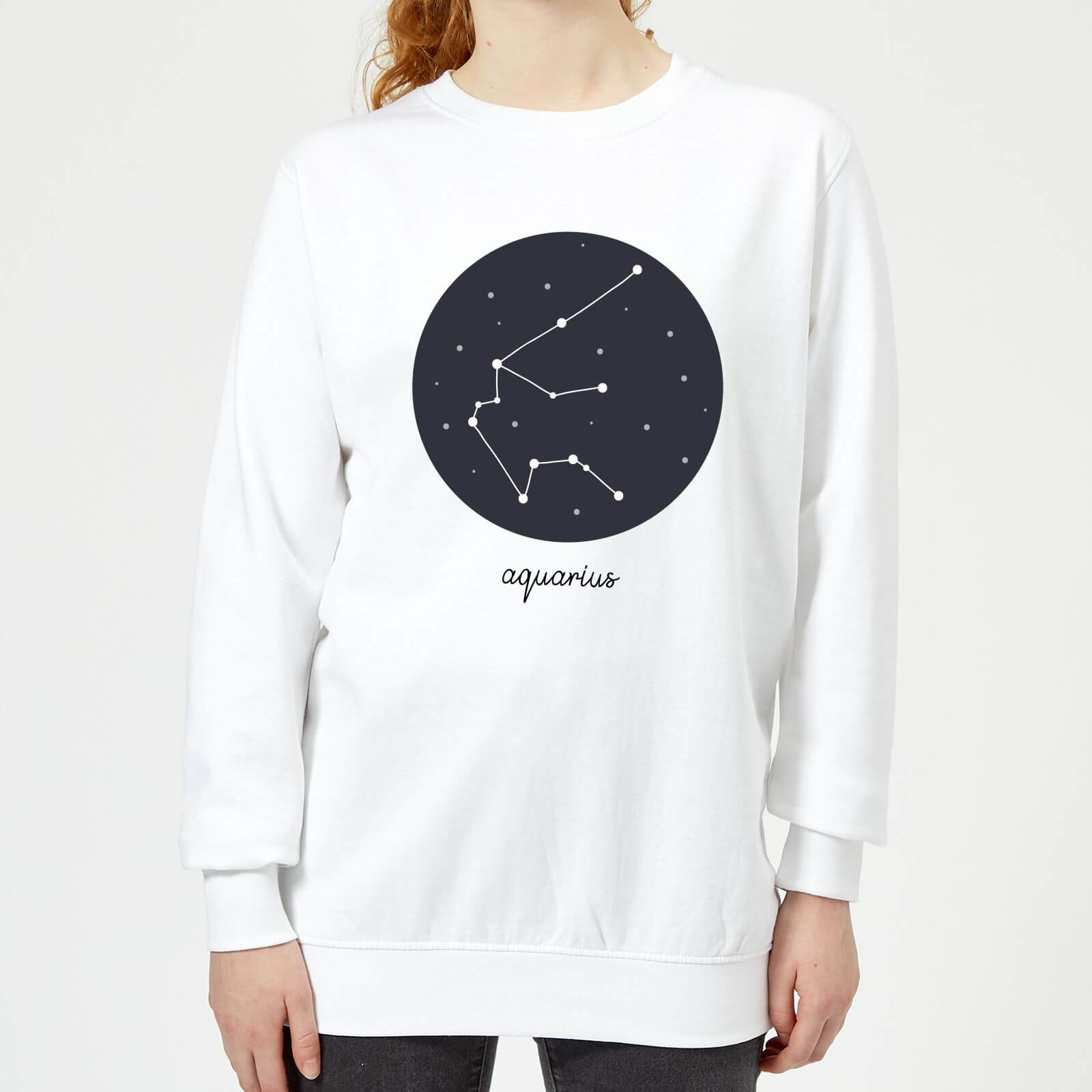 Aquarius Womens Sweatshirt - White - S