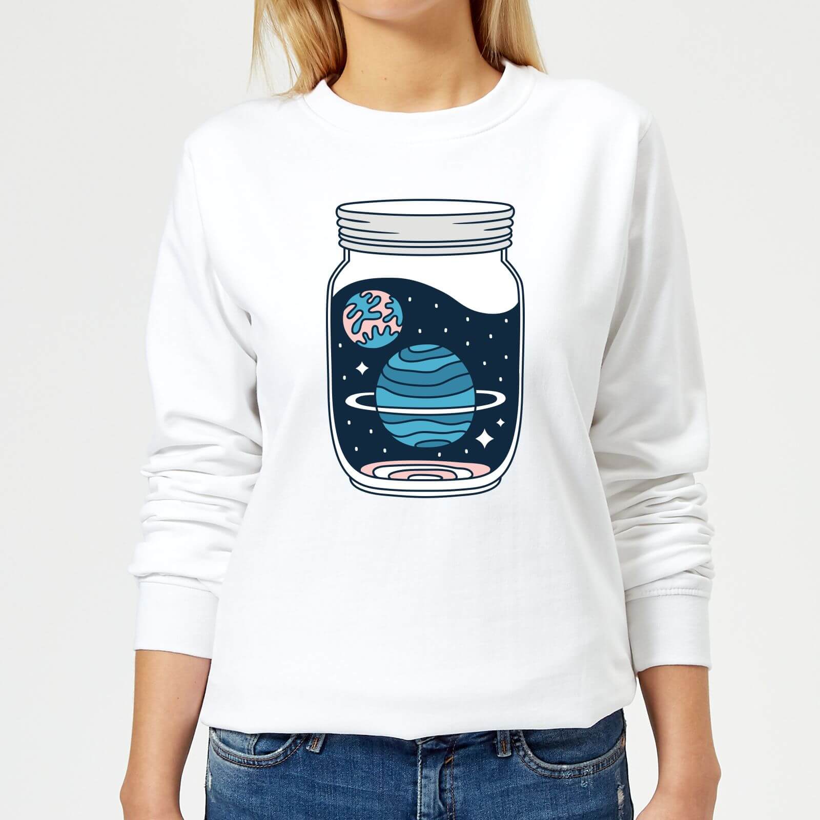 Space Jar Women's Sweatshirt - White - M - White