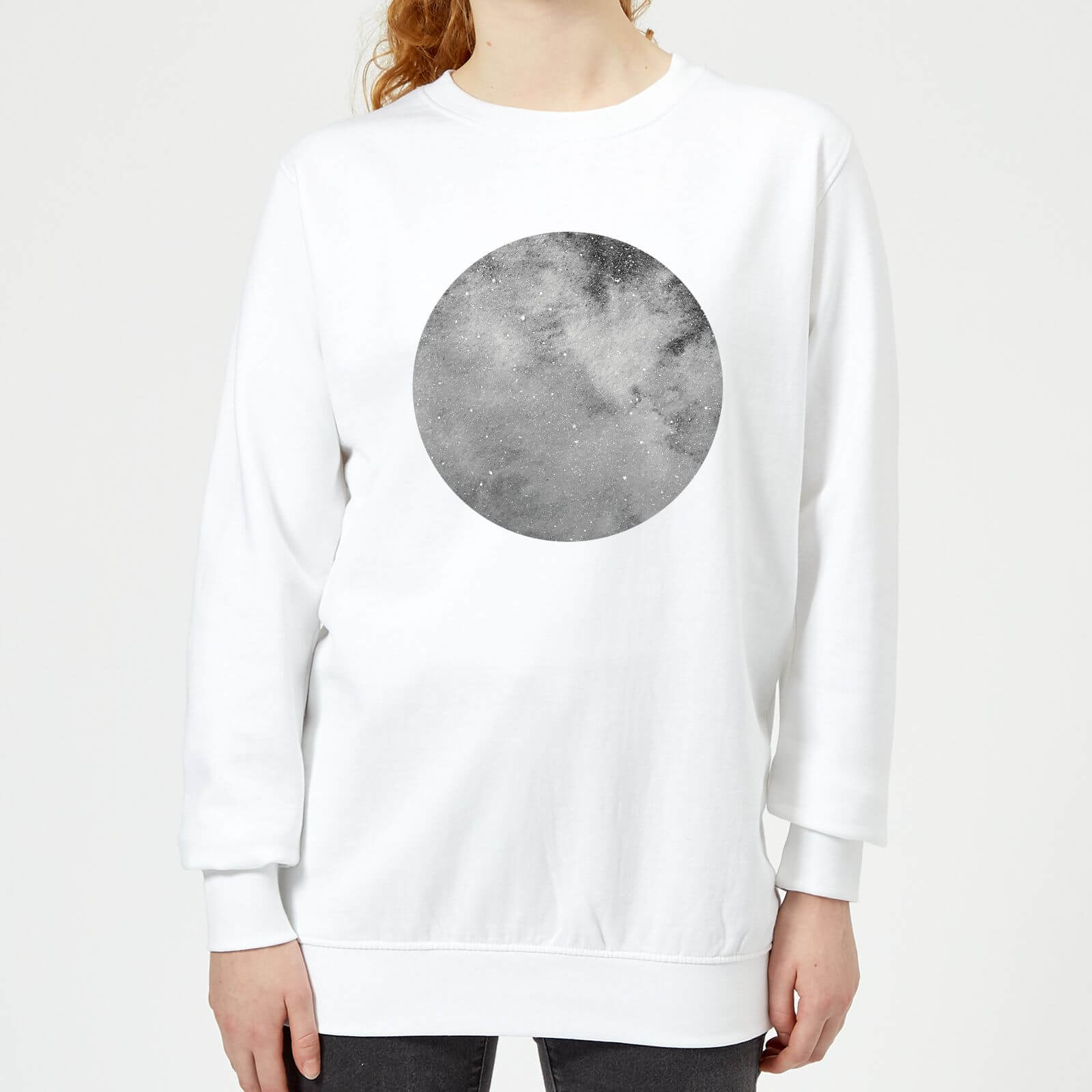 Bright Moon Women's Sweatshirt - White - M - White