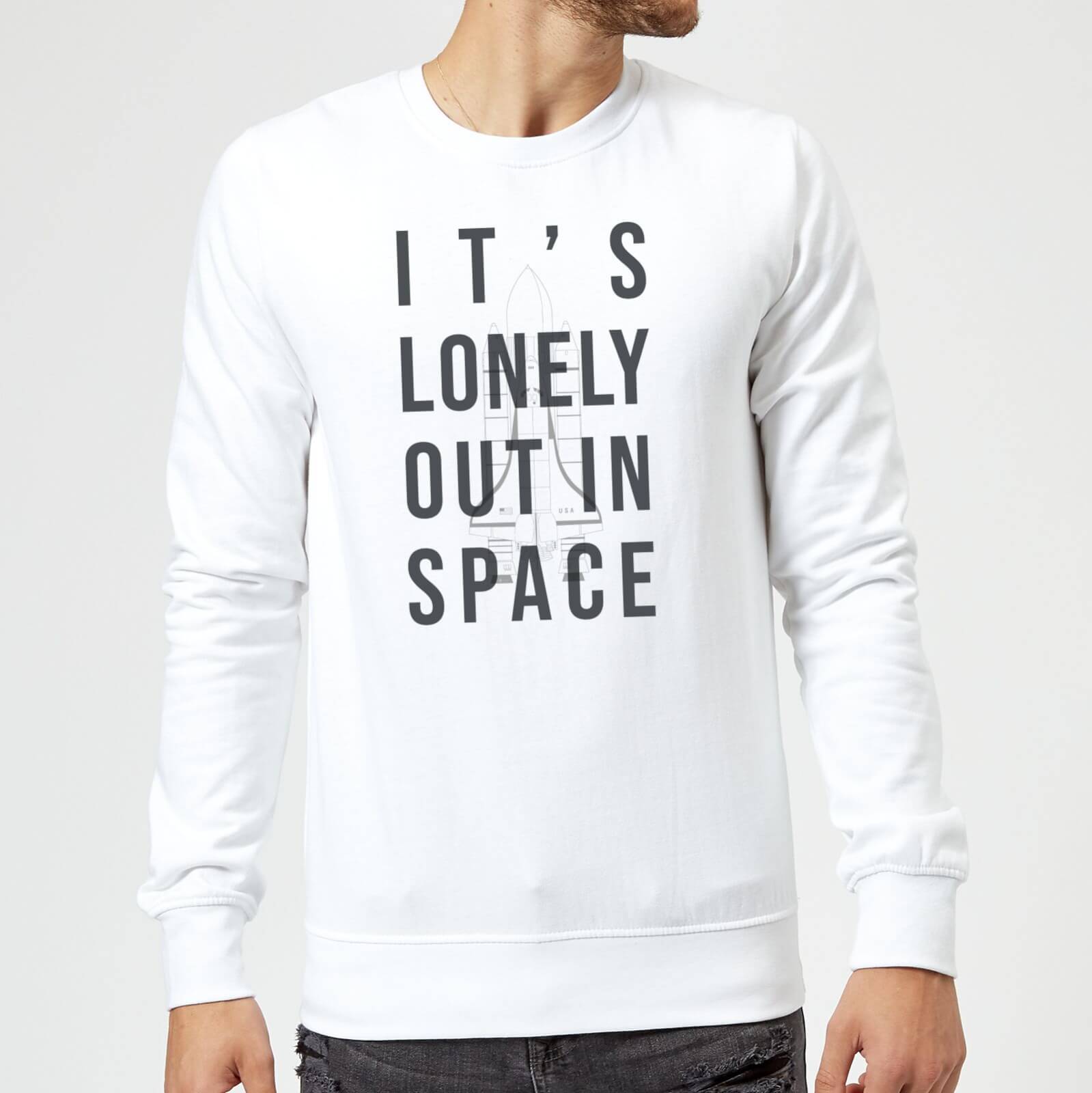 It's Lonely Out In Space Sweatshirt - White - S - White