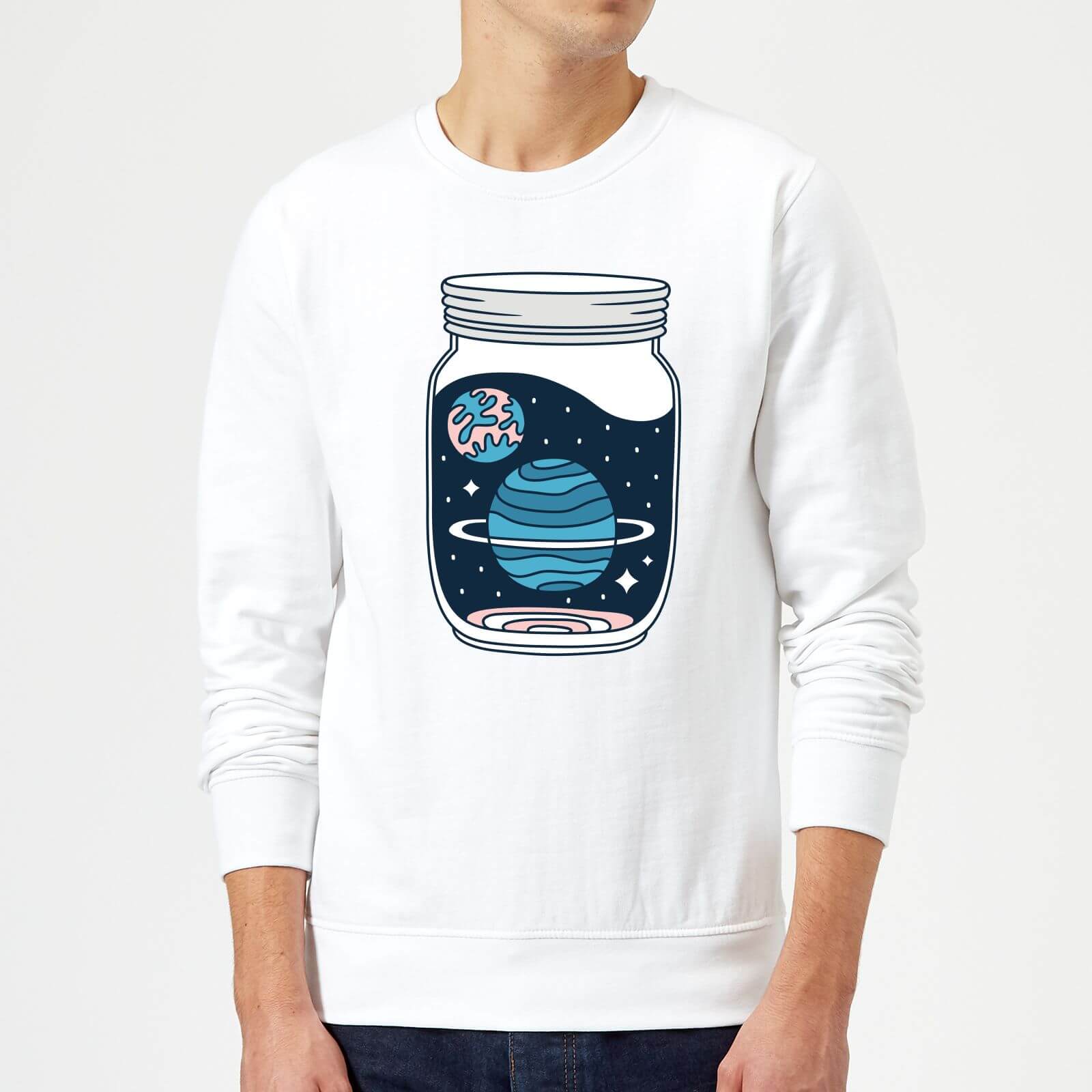 Space Jar Sweatshirt - White - S - White