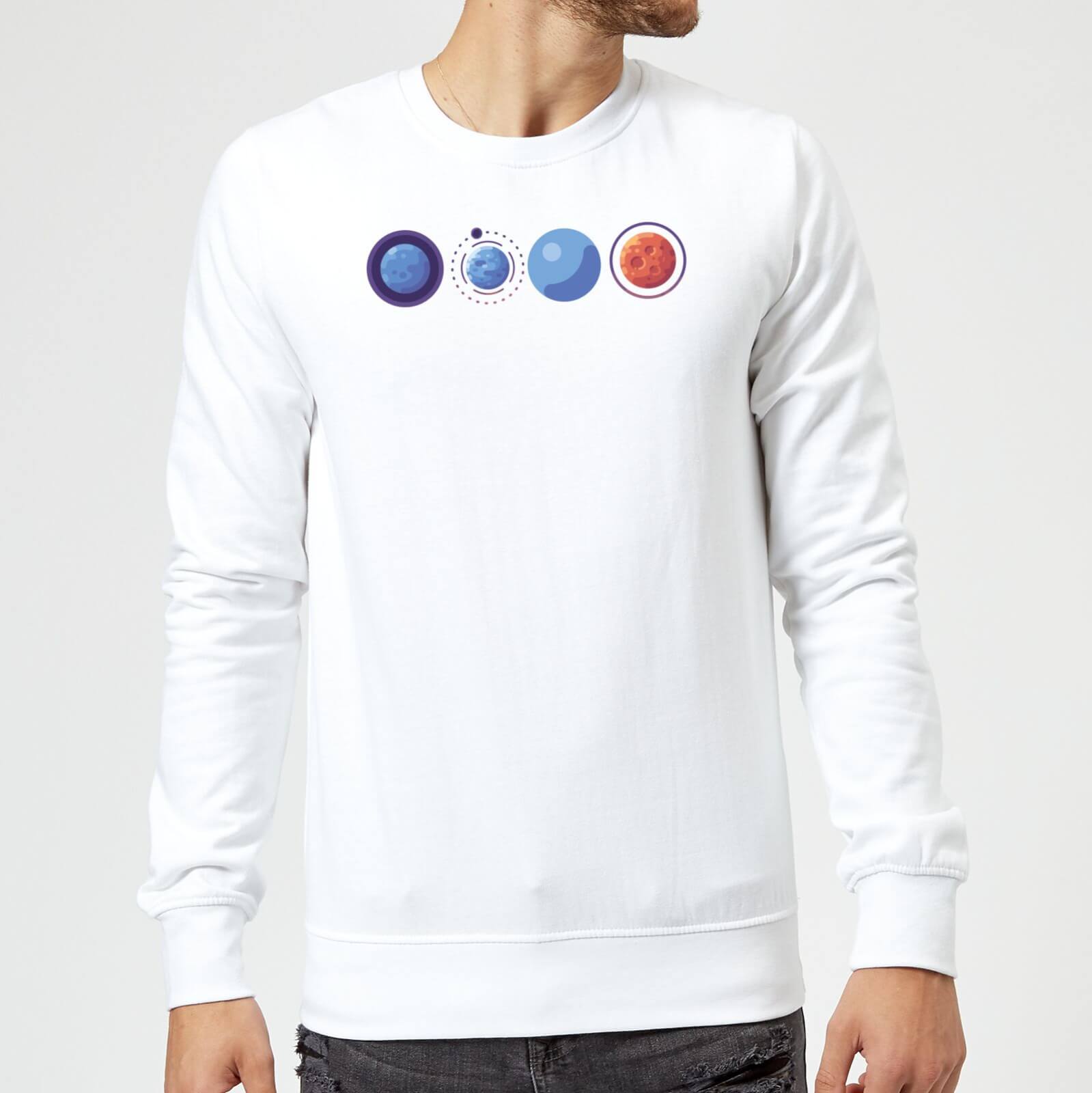 Planets Sweatshirt - White - S - White