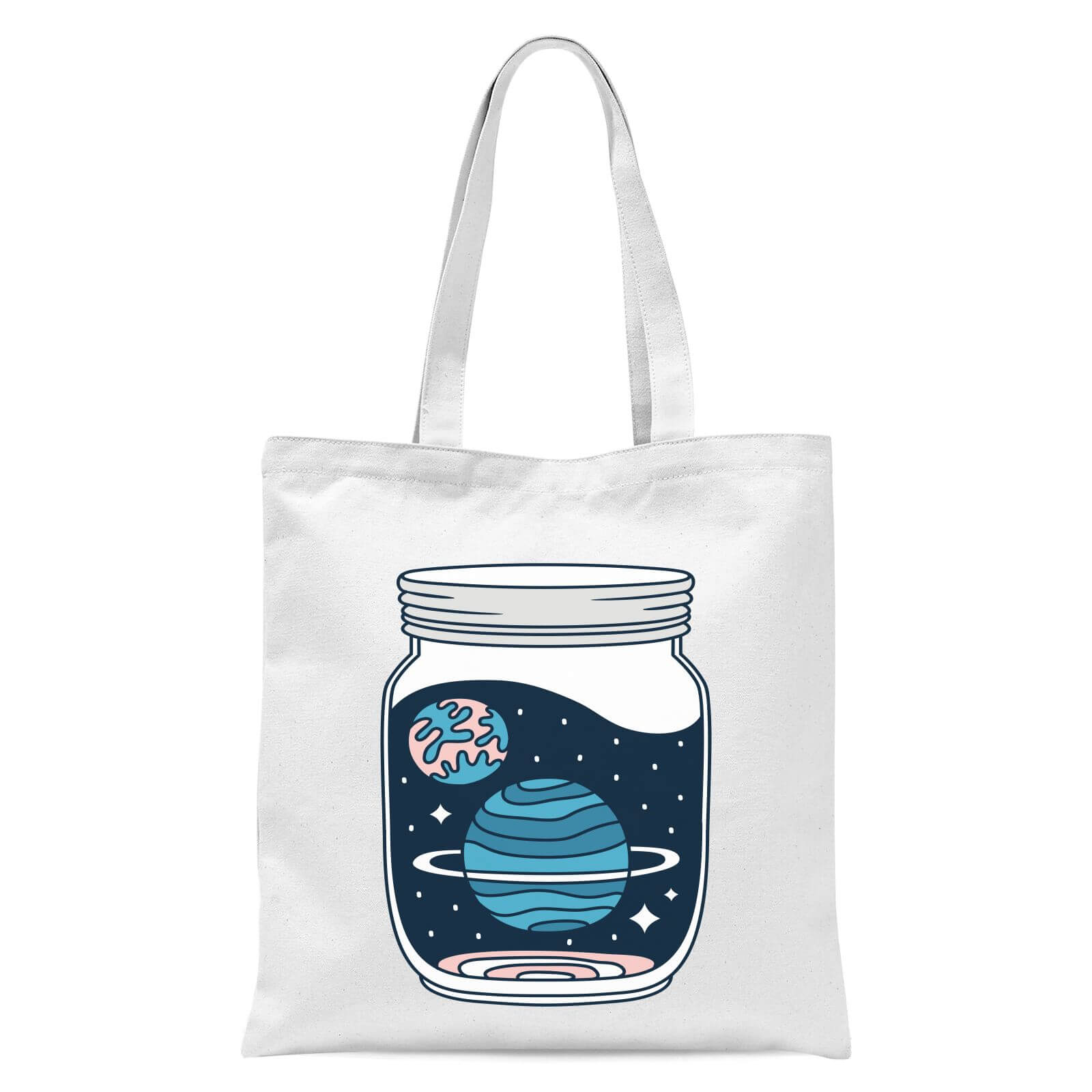 Space Jar Tote Bag - White