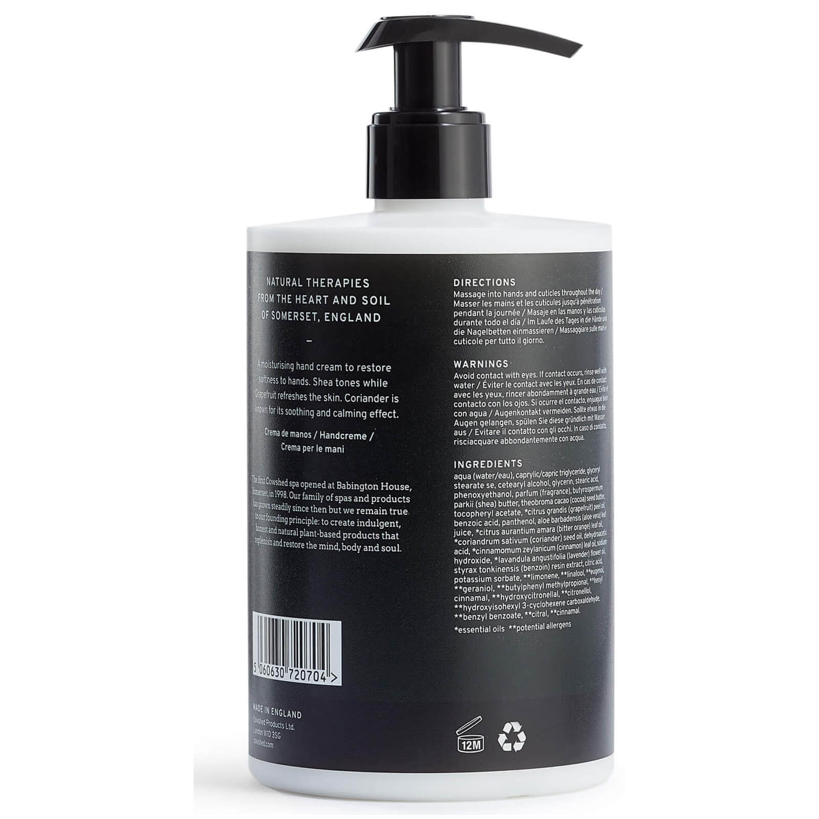 Cowshed REFRESH Hand Cream 500ml
