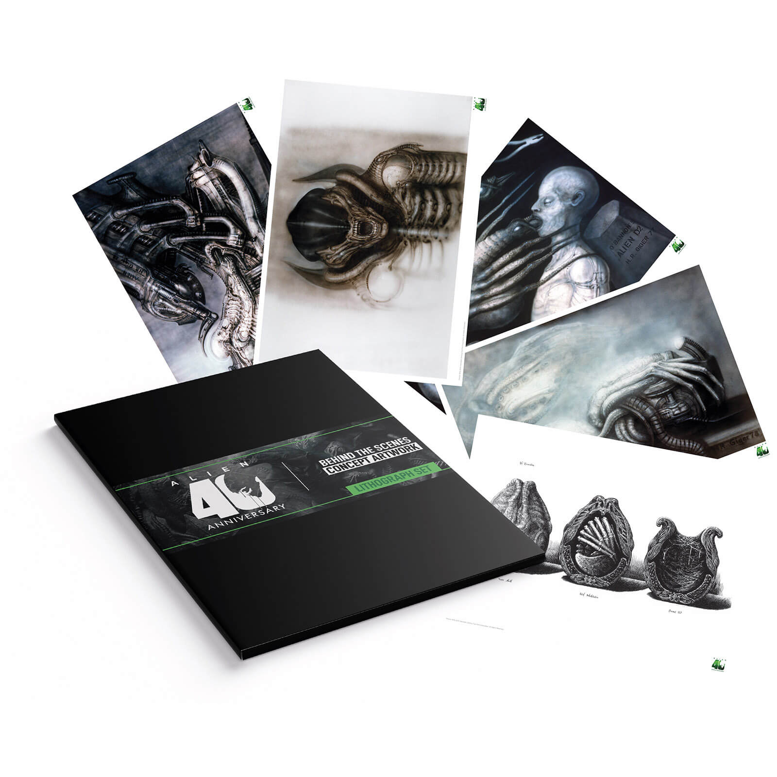Image of Alien Lithograph - Set of 5 Prints
