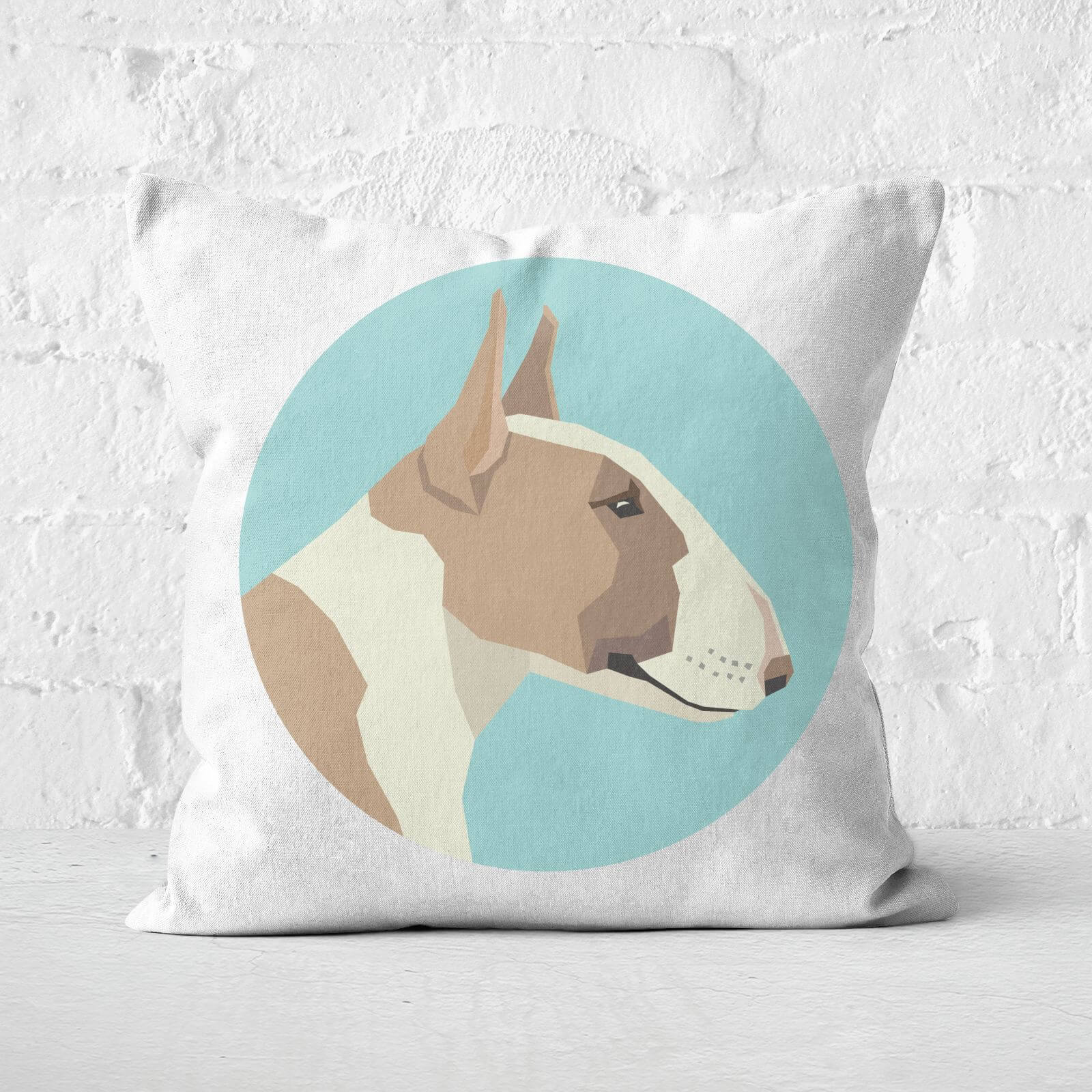 English Terrier Square Cushion - 40x40cm - Soft Touch
