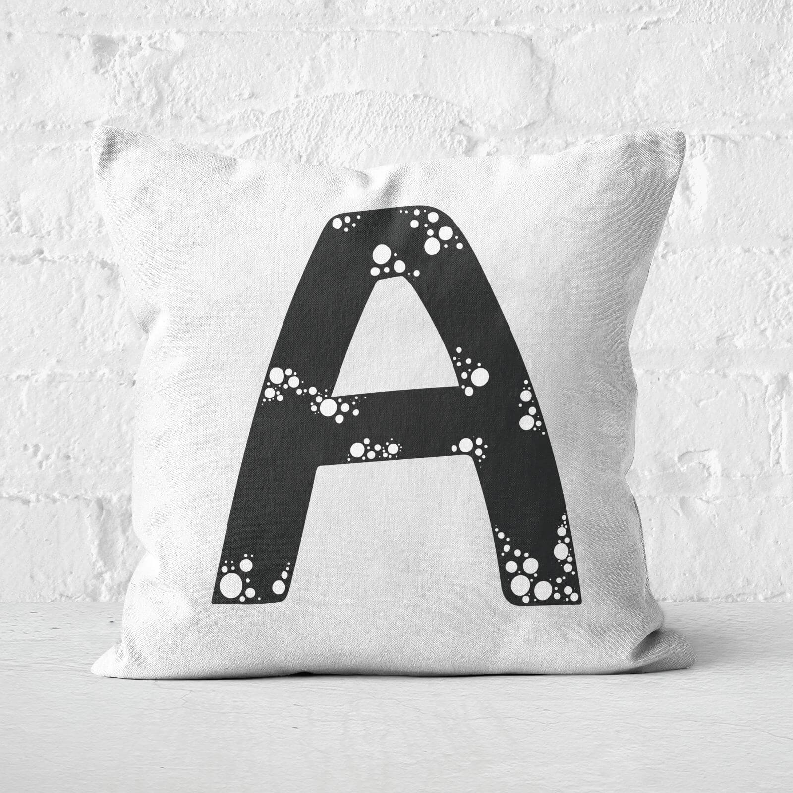 Handwritten Letter Square Cushion - 40x40cm - Soft Touch - T