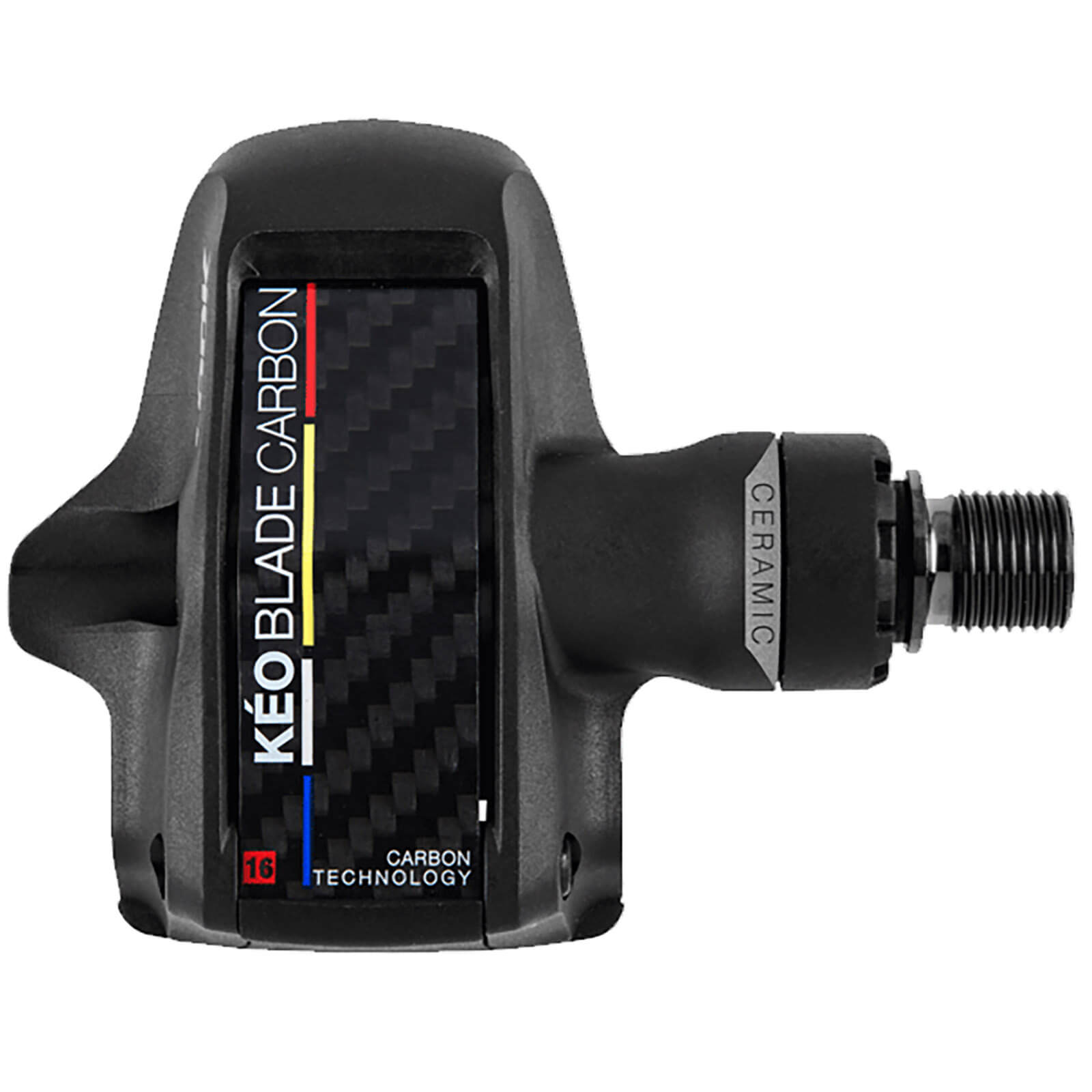 Look Keo Blade Carbon Ceramic Cromo Axle Road Pedals - Black / 12Nm / 16Nm