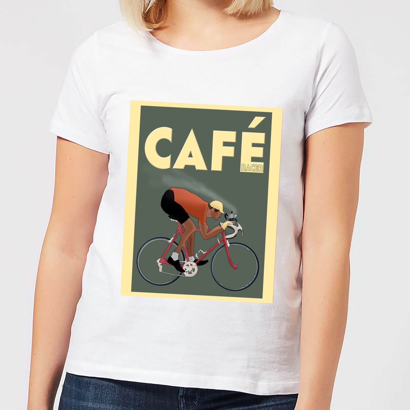 Mark Fairhurst Cafe Racer Women's T-Shirt - White - XL - White