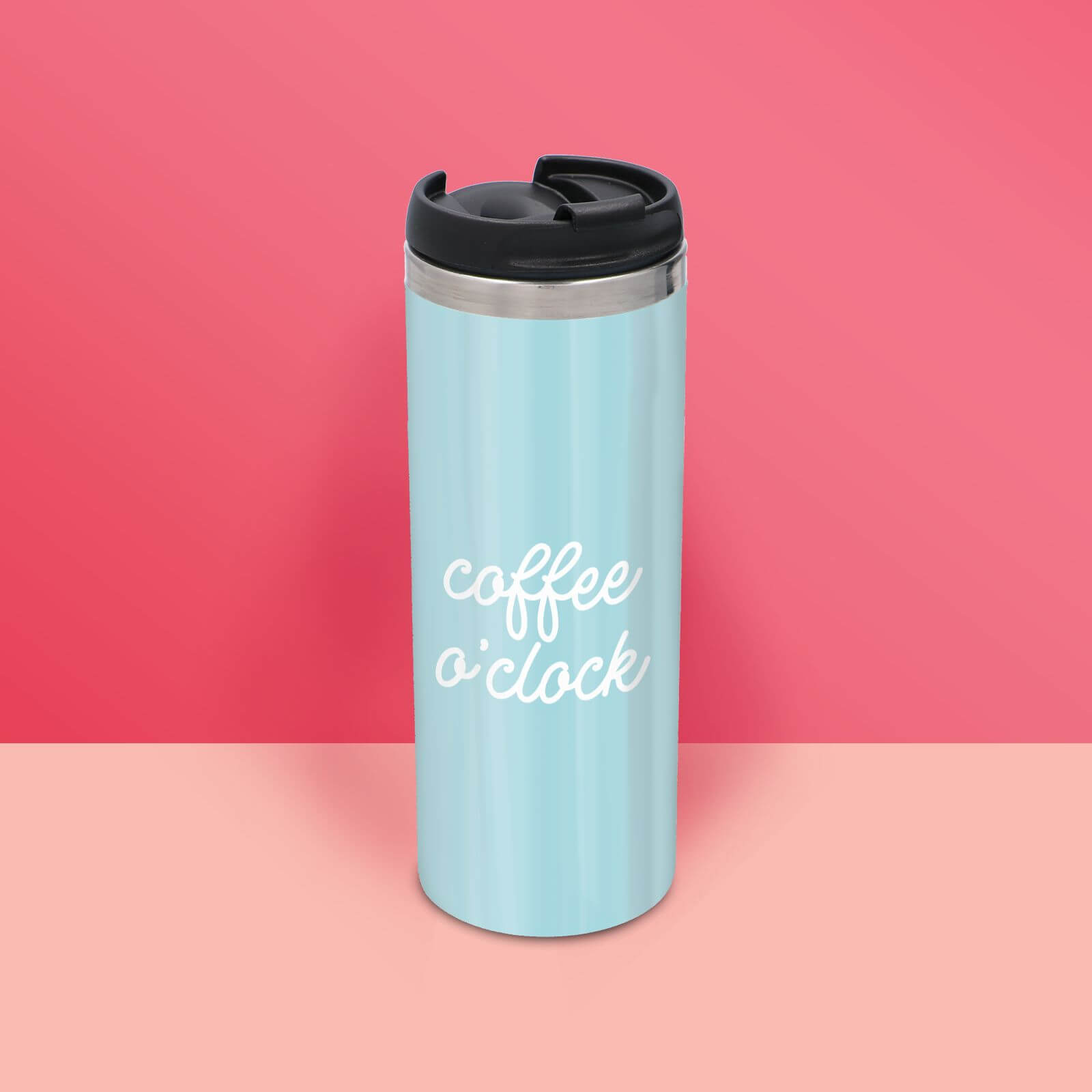 Coffee O'Clock Stainless Steel Travel Mug