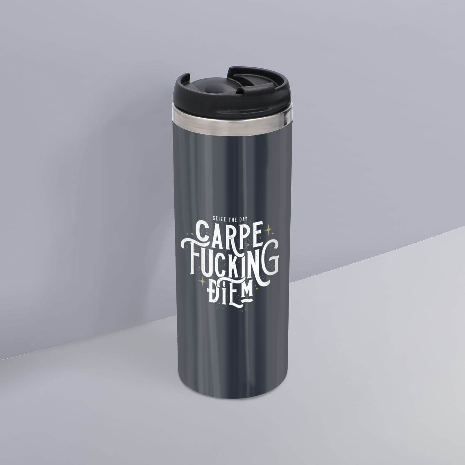 Carpe F*cking Diem Stainless Steel Travel Mug