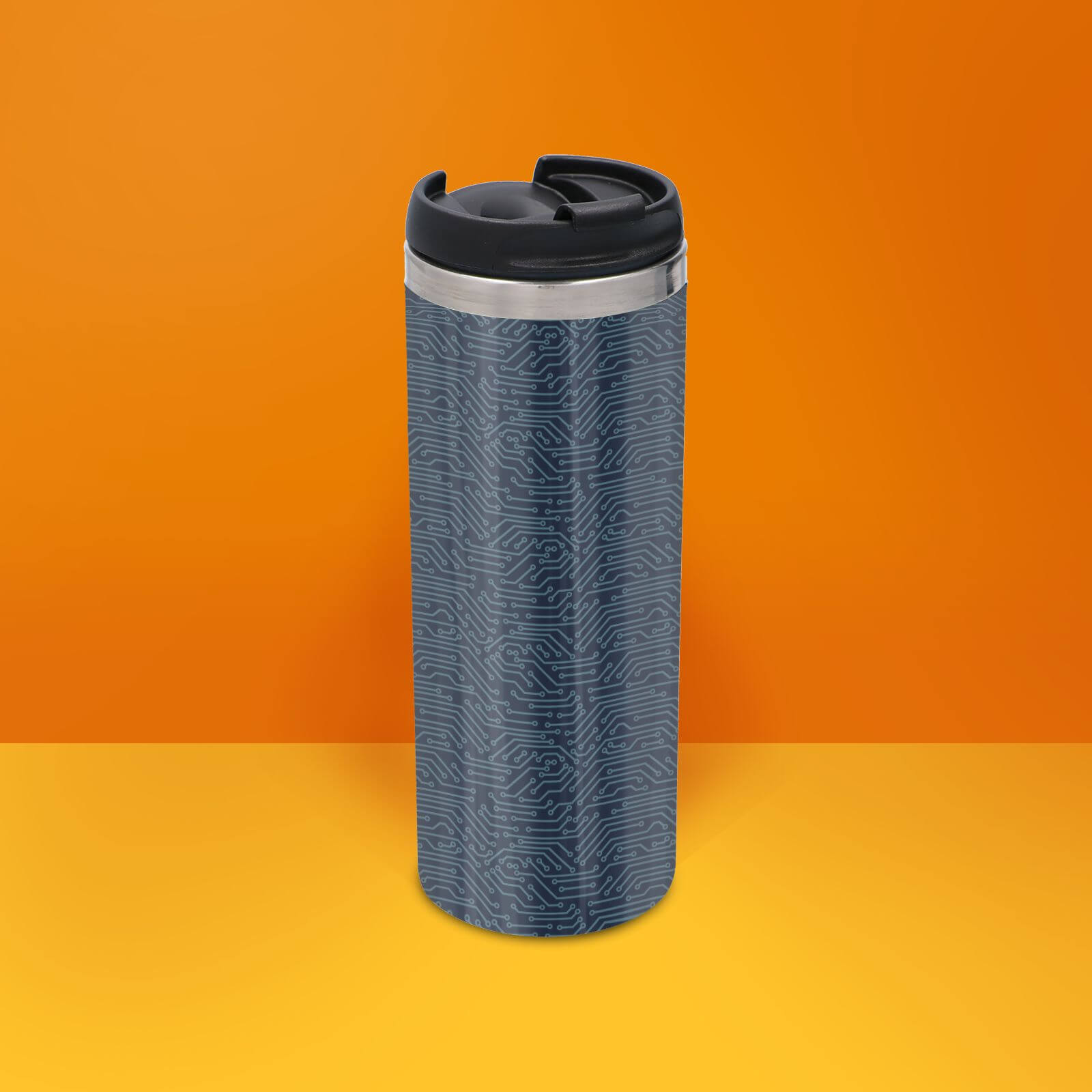 Motherboard Pattern Stainless Steel Travel Mug