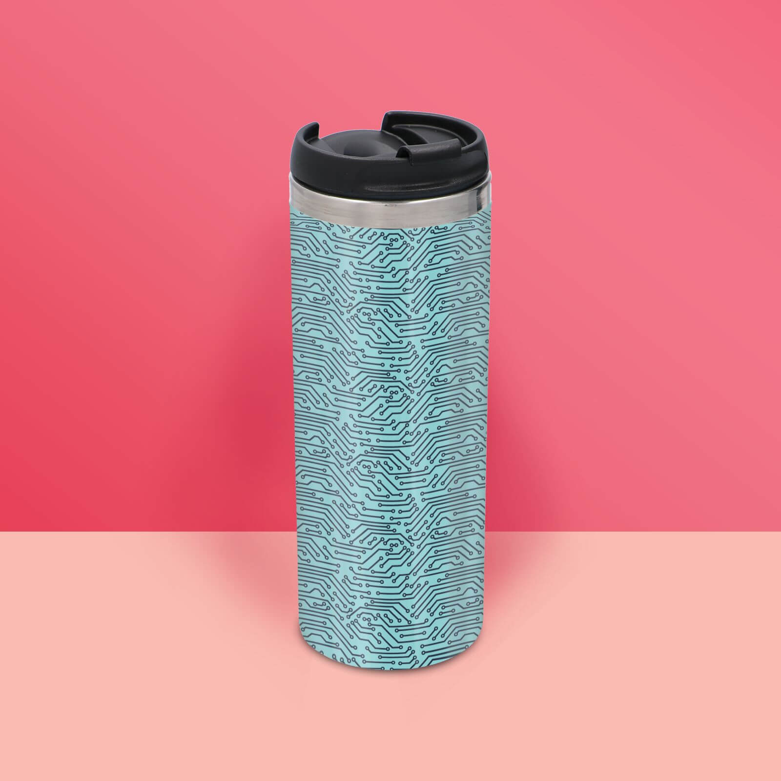 Motherboard Pattern Stainless Steel Travel Mug