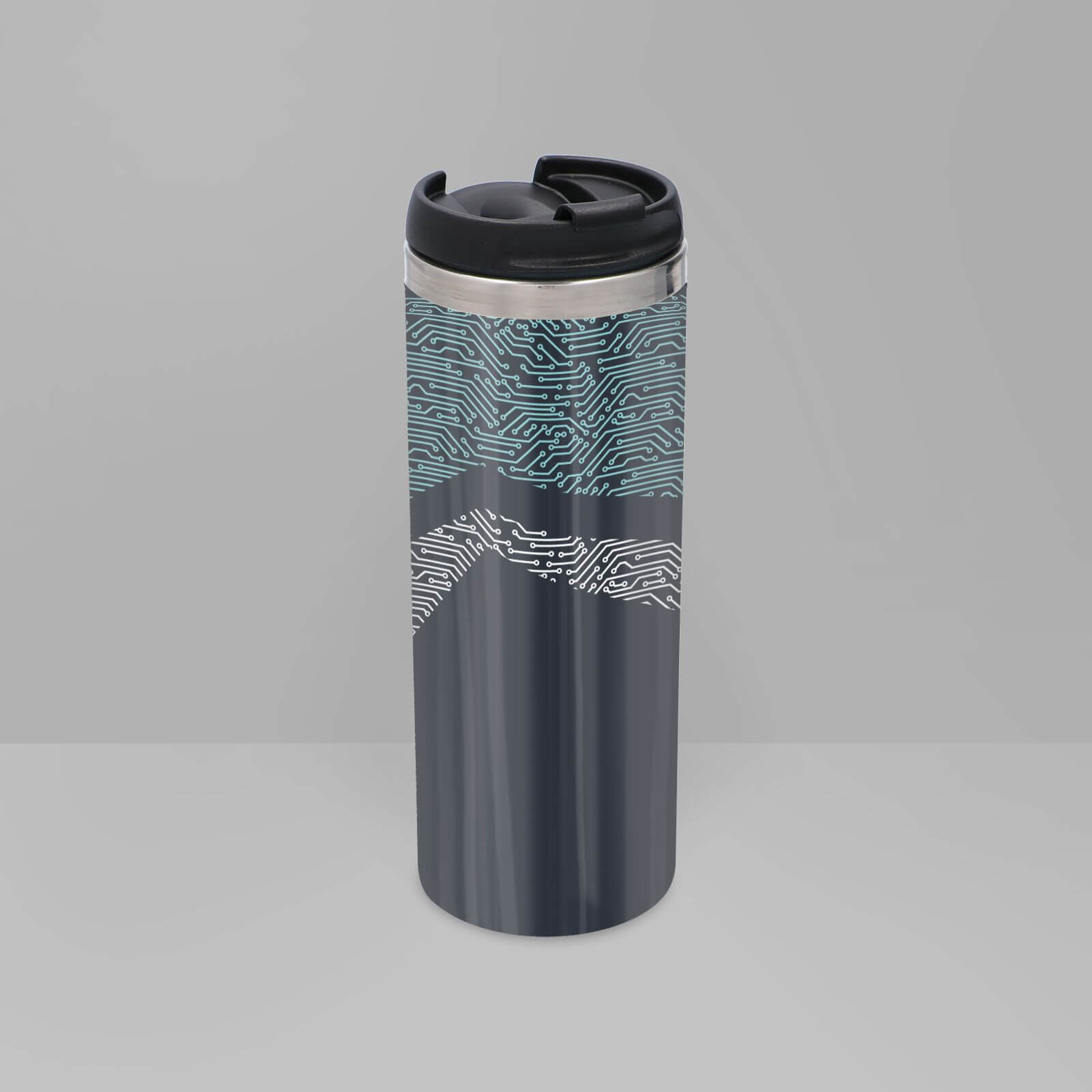 Motherboard Pattern Stainless Steel Travel Mug