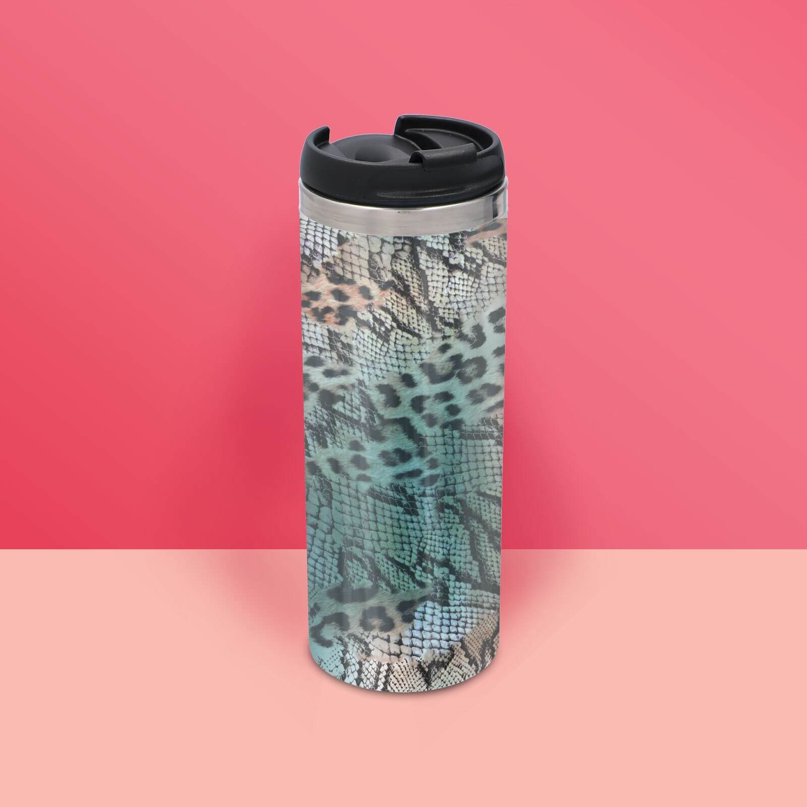 Colourful Animal Print Stainless Steel Travel Mug