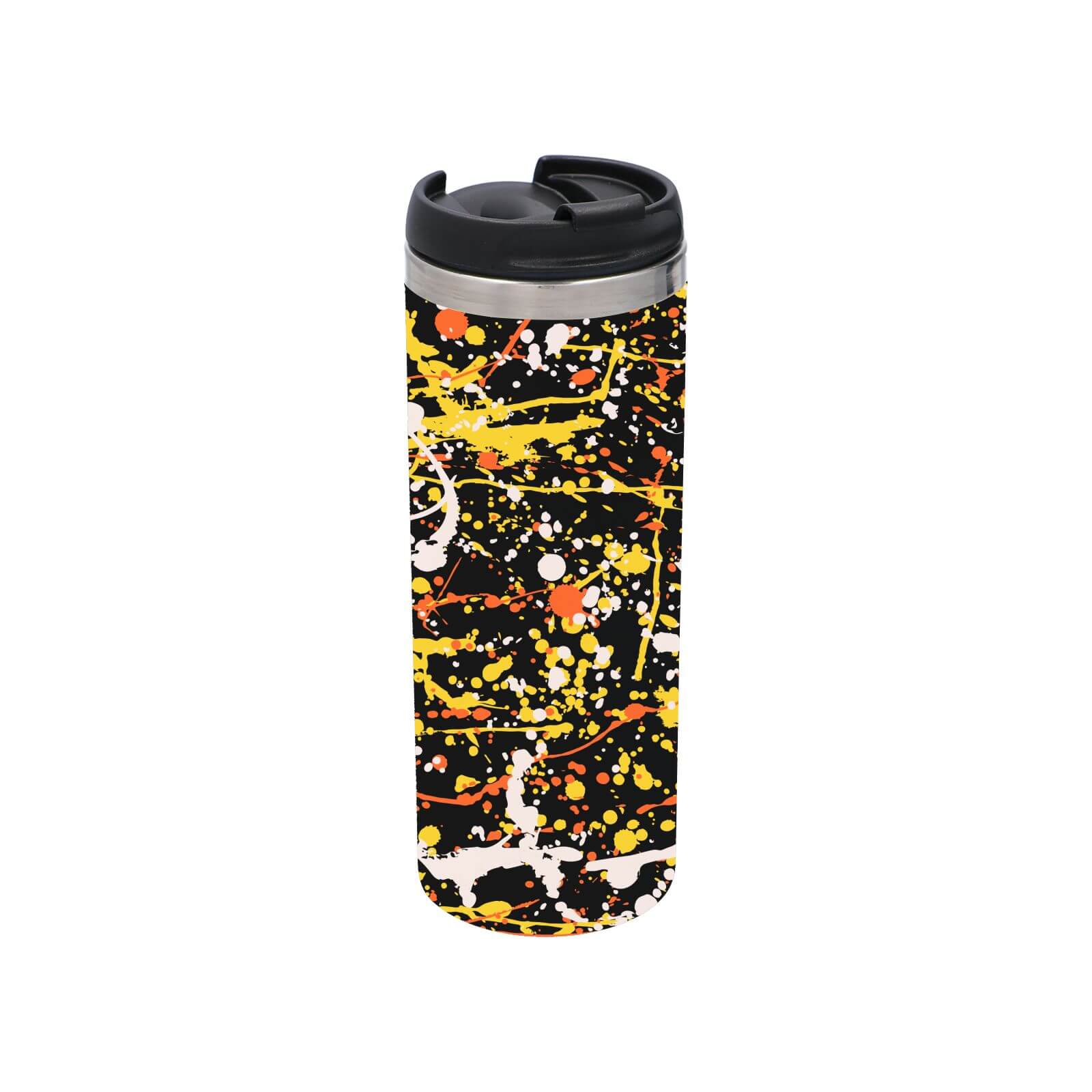 Splatter Pattern Stainless Steel Thermo Travel Mug