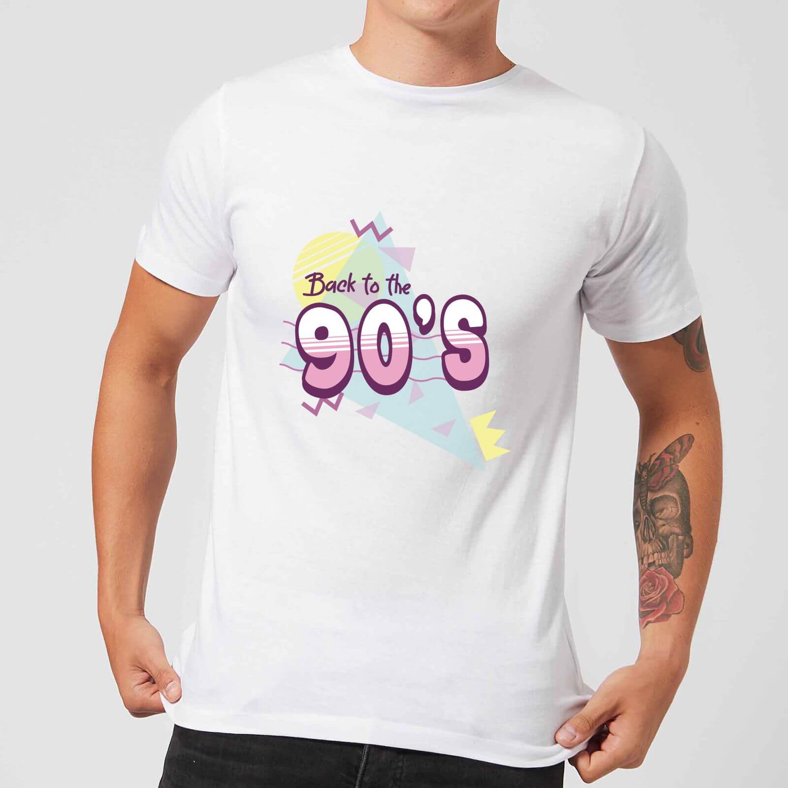 Back To The 90's Men's T-Shirt - White - XS - White