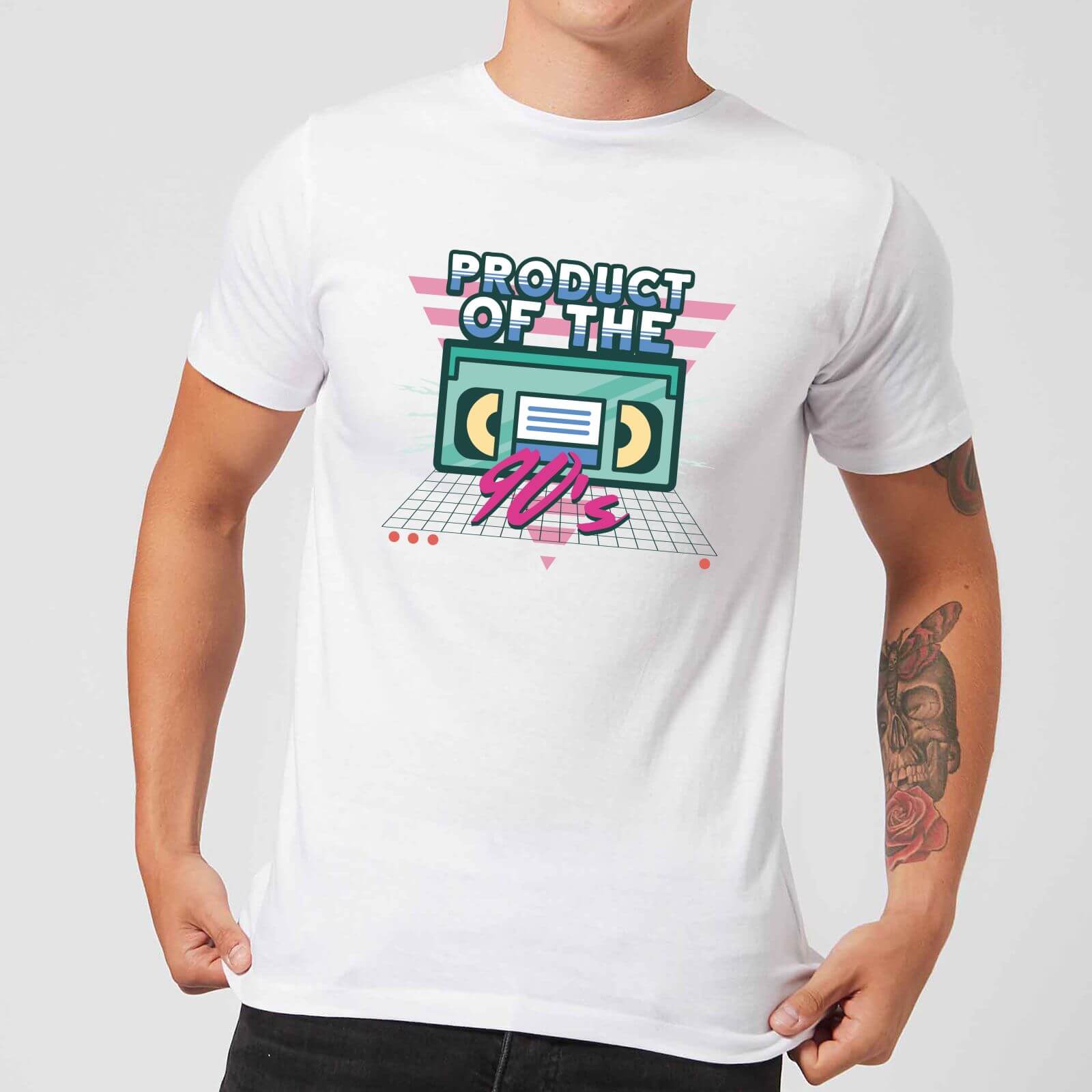 Product Of The 90's VHS Tape Men's T-Shirt - White - XS - White