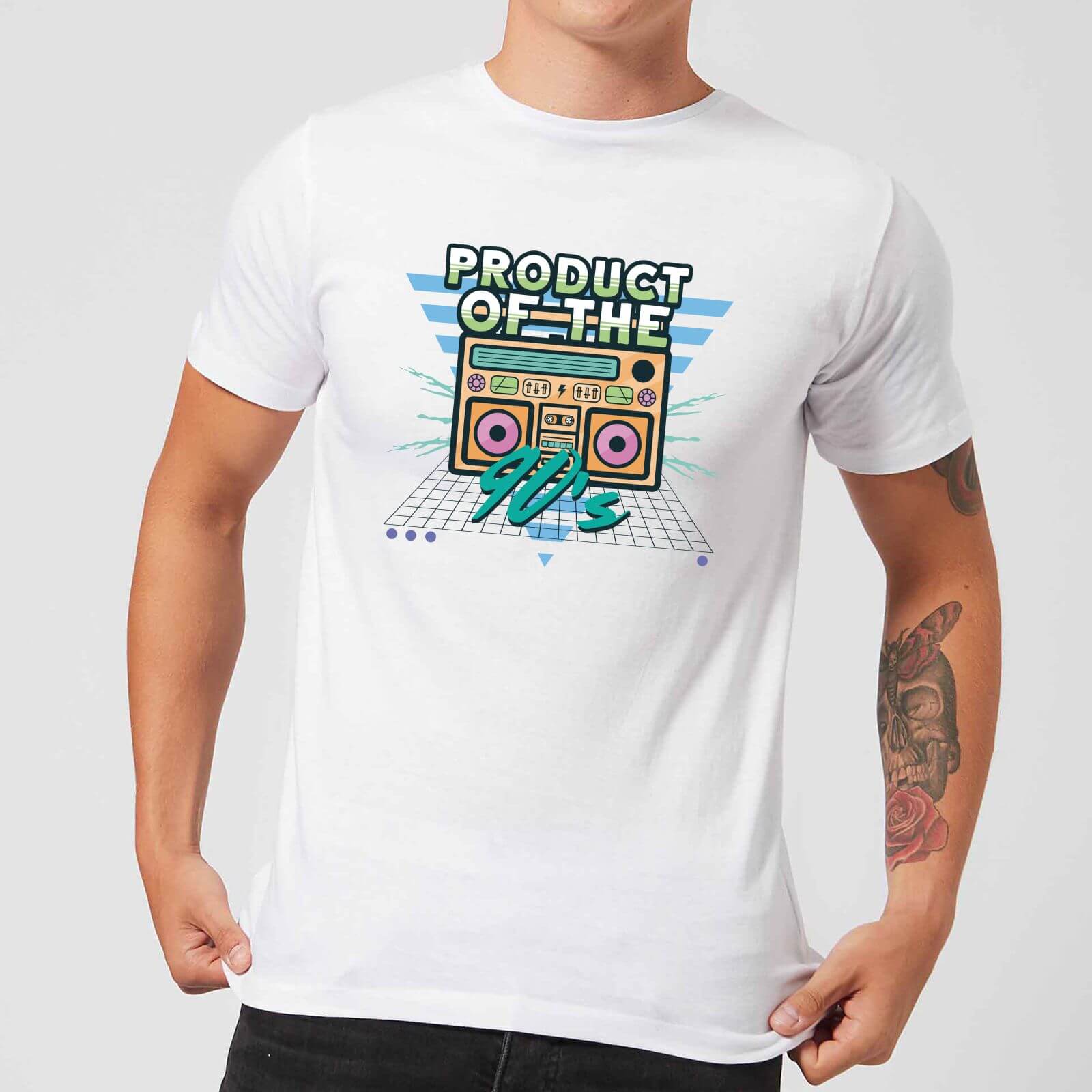 Product Of The 90's Boom Box Men's T-Shirt - White - L - White