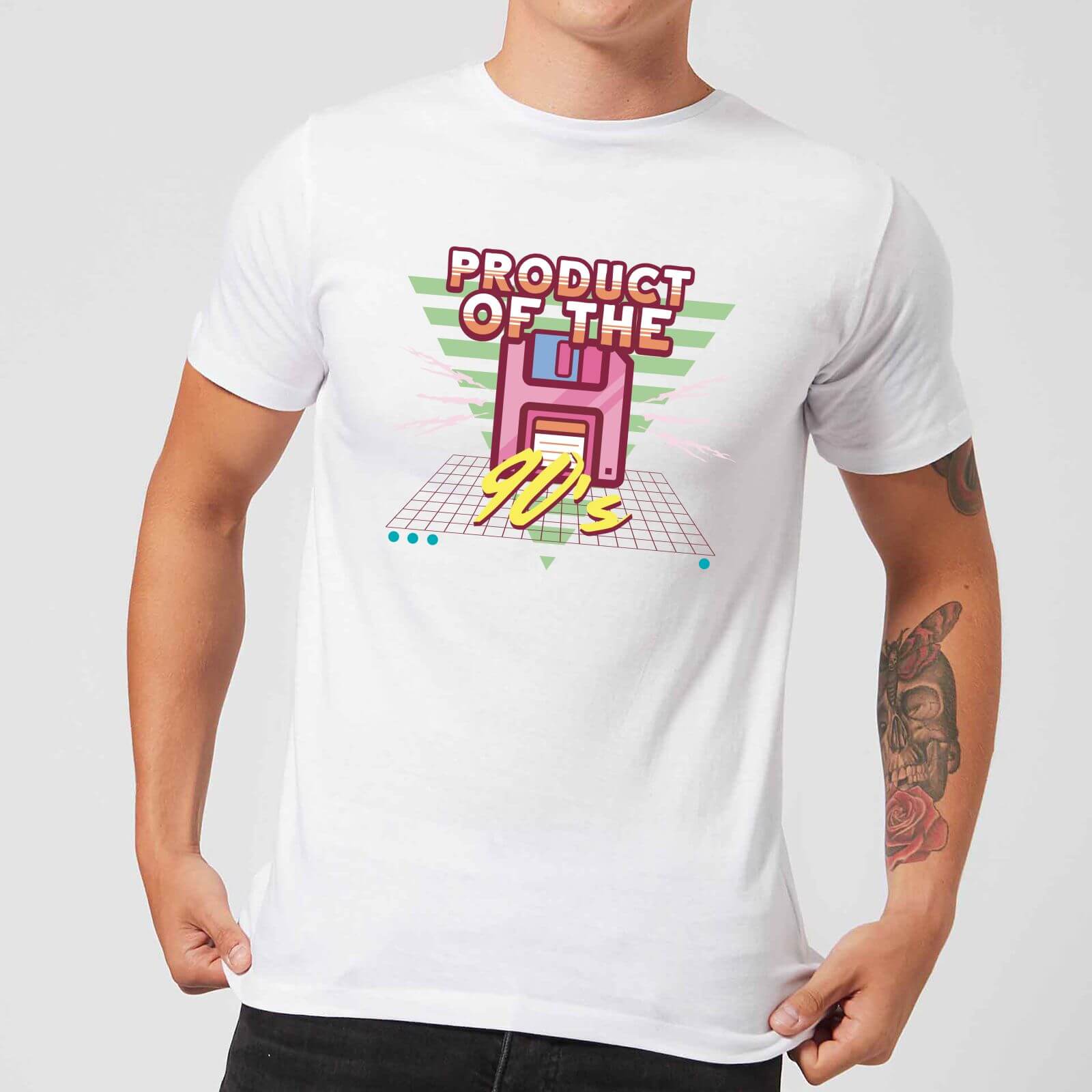 Product Of The 90's Floppy Disc Men's T-Shirt - White - L - White
