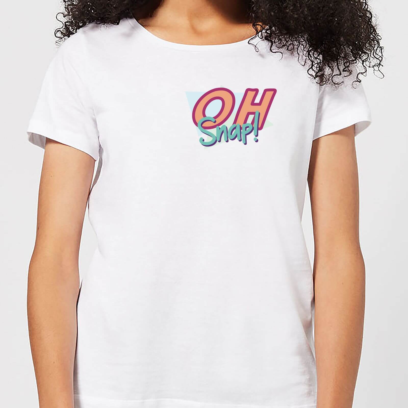 Oh Snap! Pocket Print Women's T-Shirt - White - S - White
