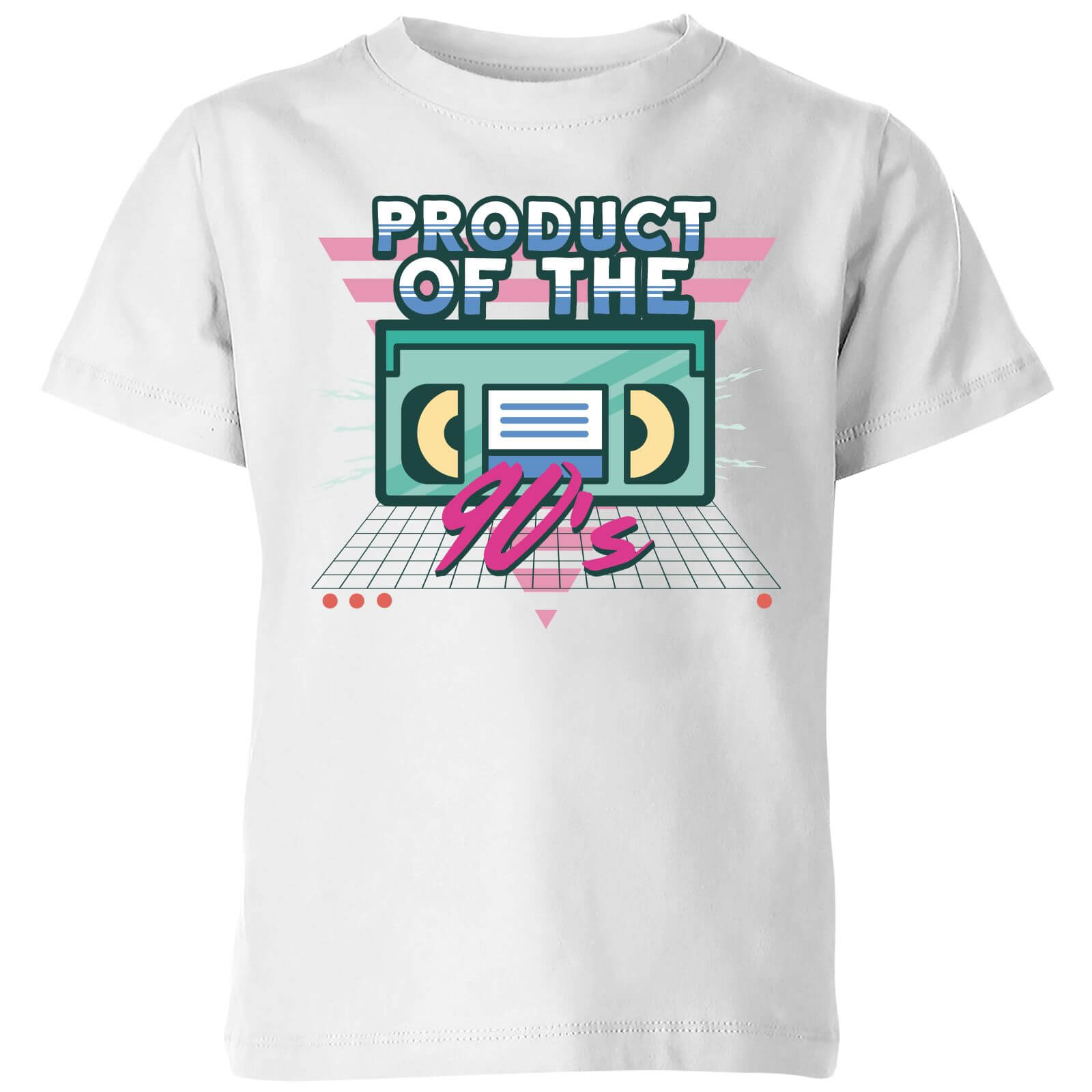 Product Of The 90's VHS Tape Kids' T-Shirt - White - 5-6 Years - White
