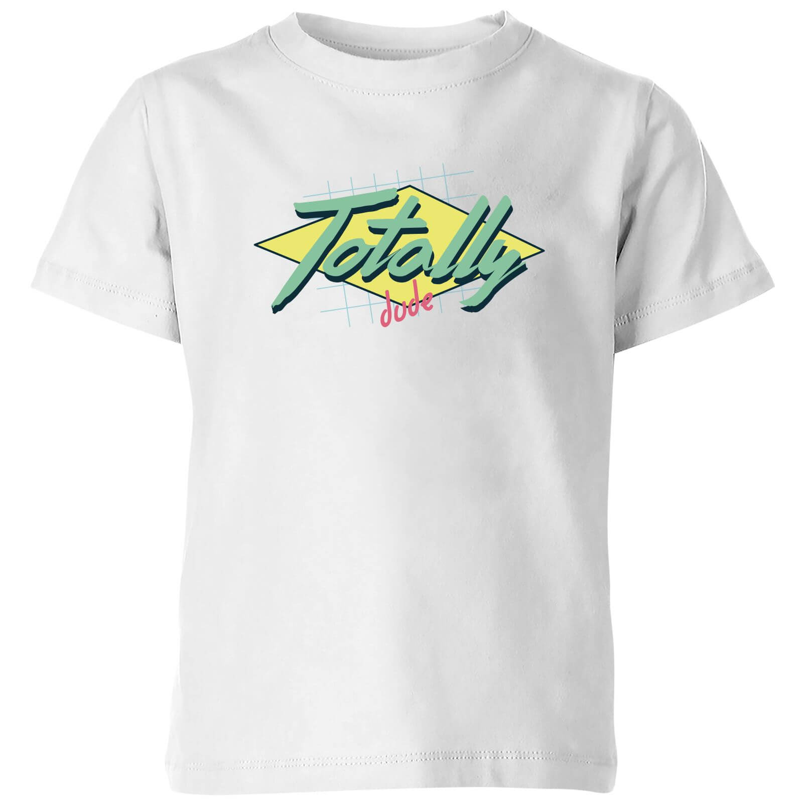 Totally Dude Kids' T-Shirt - White - 7-8 Years - White