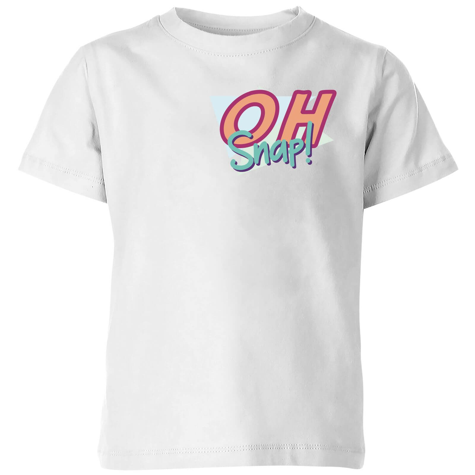Oh Snap! Pocket Print Kids' T-Shirt - White - 5-6 Years - White
