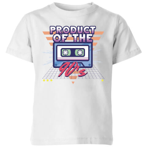 Product Of The 90's Cassette Tape Kids' T-Shirt - White - 3-4 Years - White