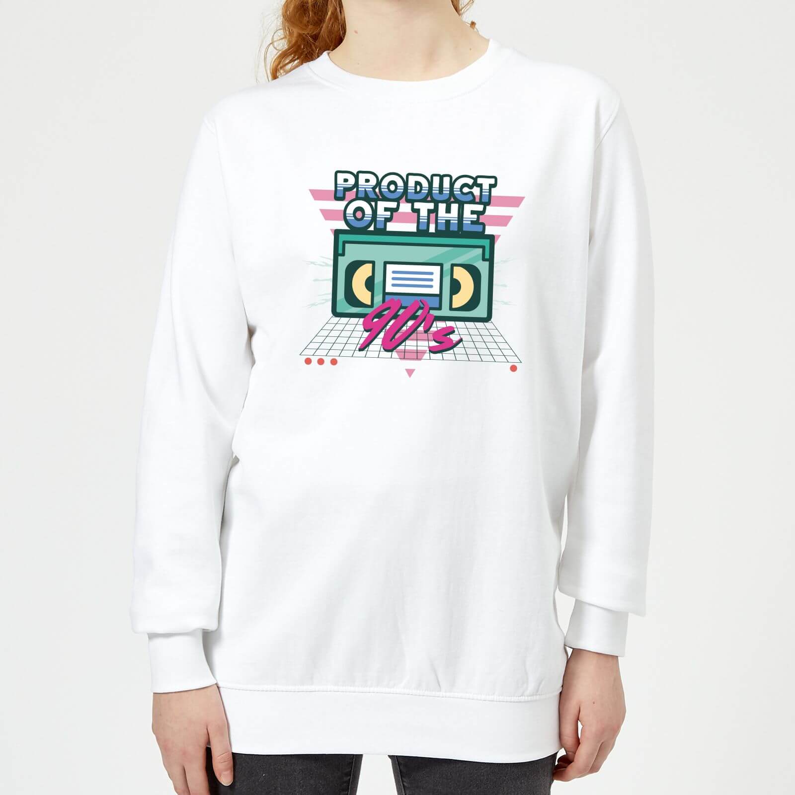 Product Of The 90's VHS Tape Women's Sweatshirt - White - M - White