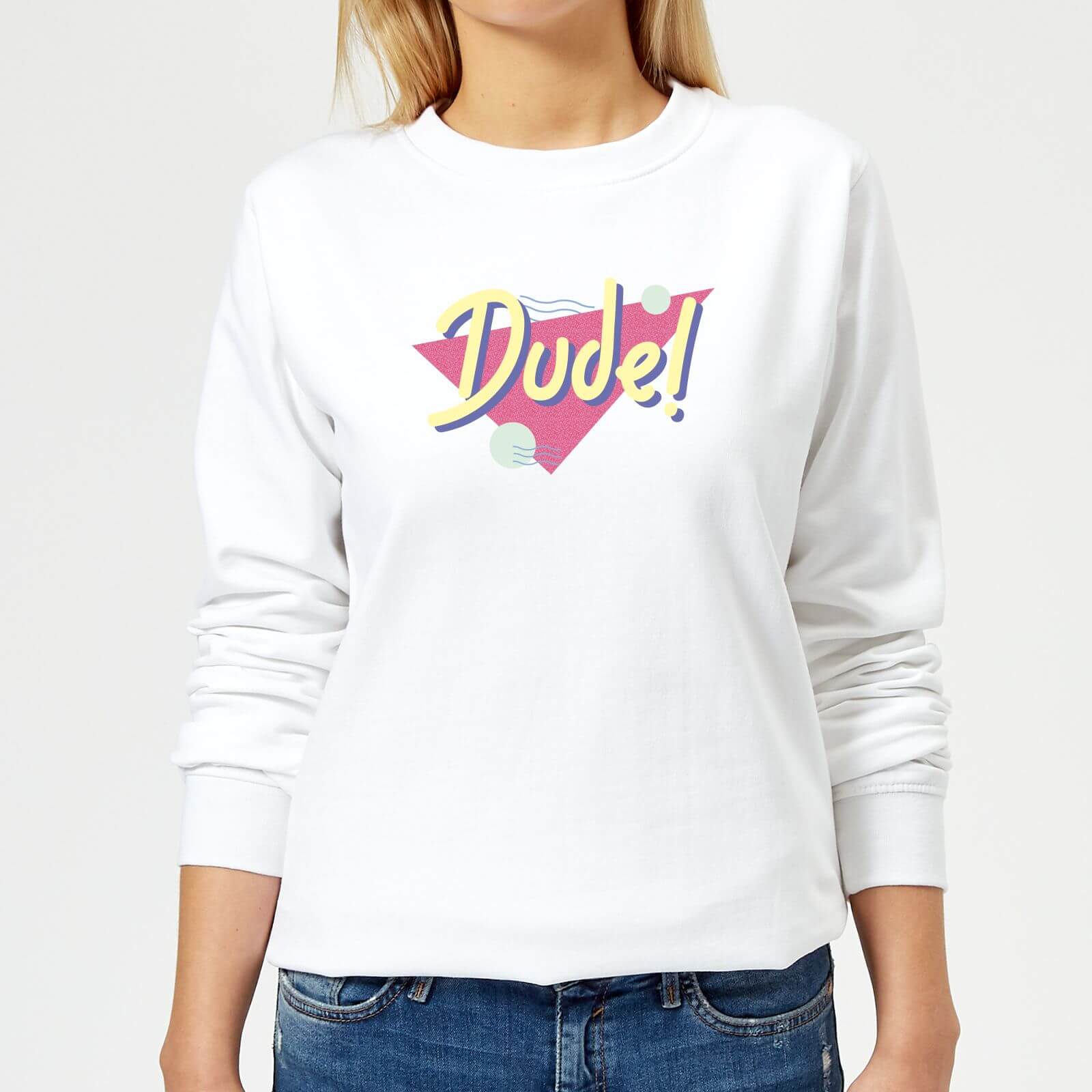 Dude! Women's Sweatshirt - White - XS - White