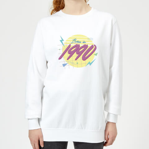 Born In 1990 Women's Sweatshirt - White - XL - White
