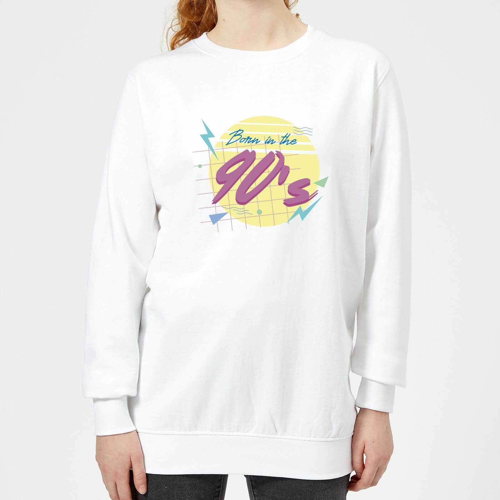 Born In The 90's Women's Sweatshirt - White - XS - White