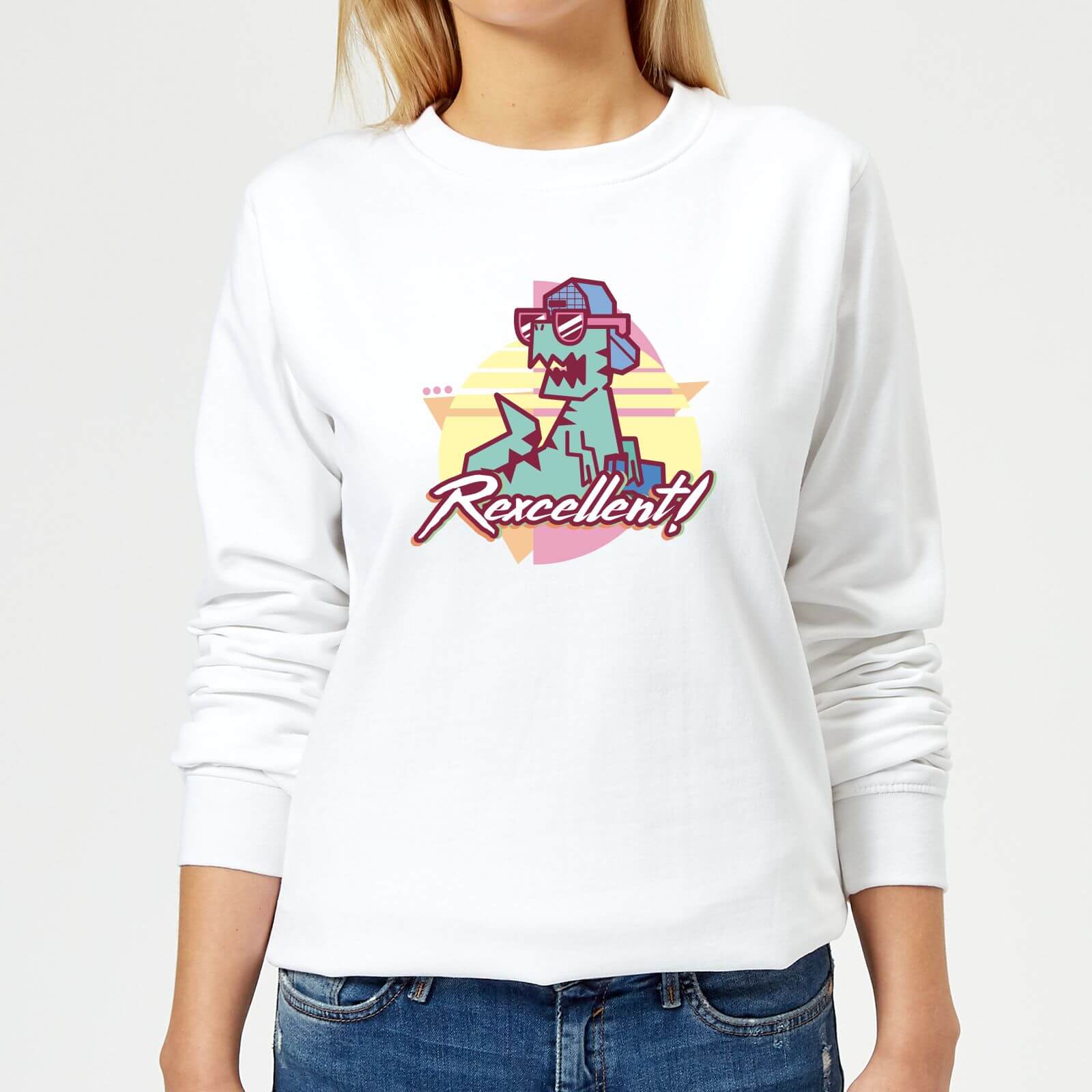 Rexecellent! Women's Sweatshirt - White - XL - White