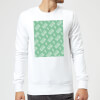 VHS Tape Pattern Green Sweatshirt - White - S