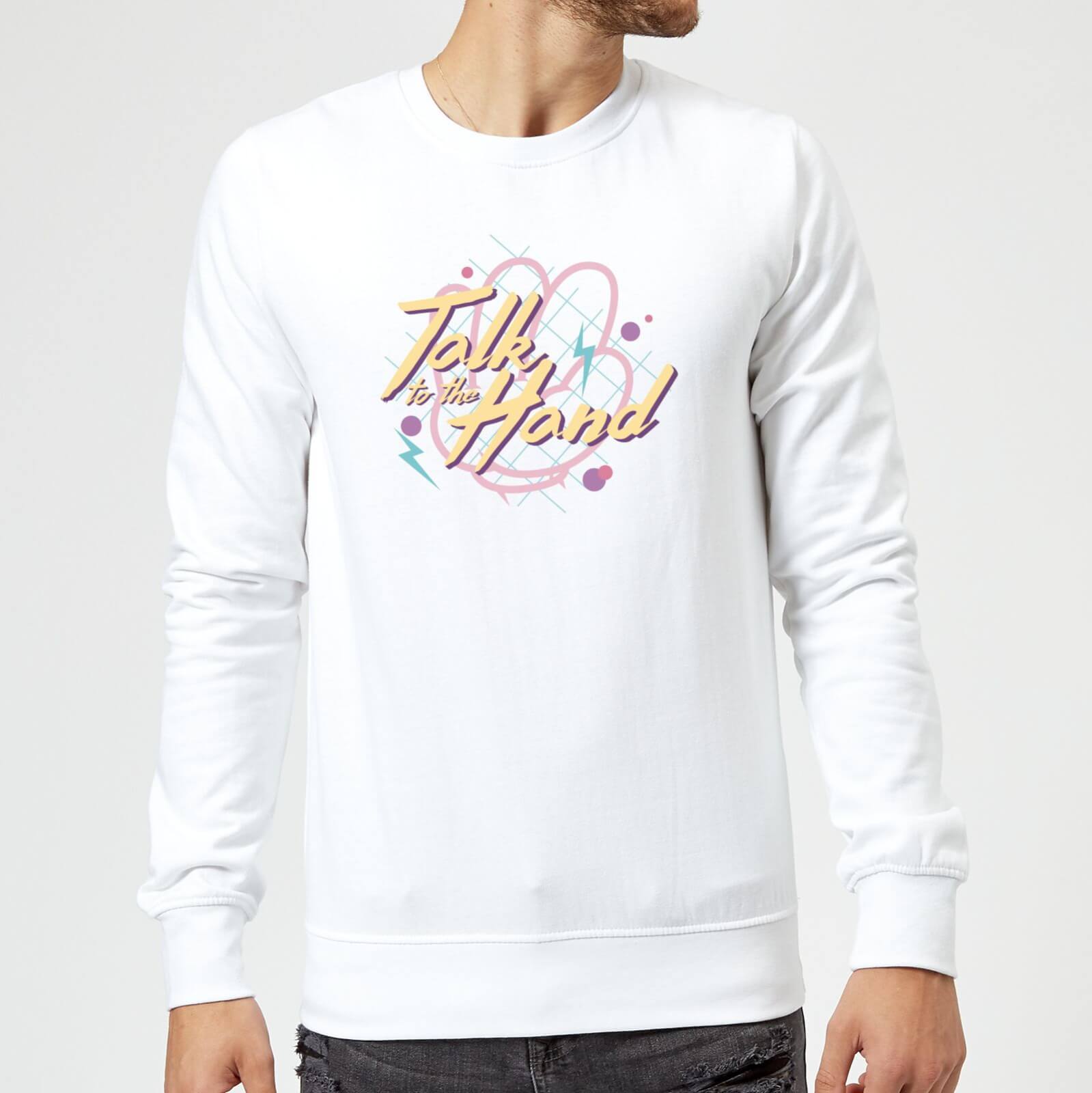 Talk To The Hand Sweatshirt - White - S