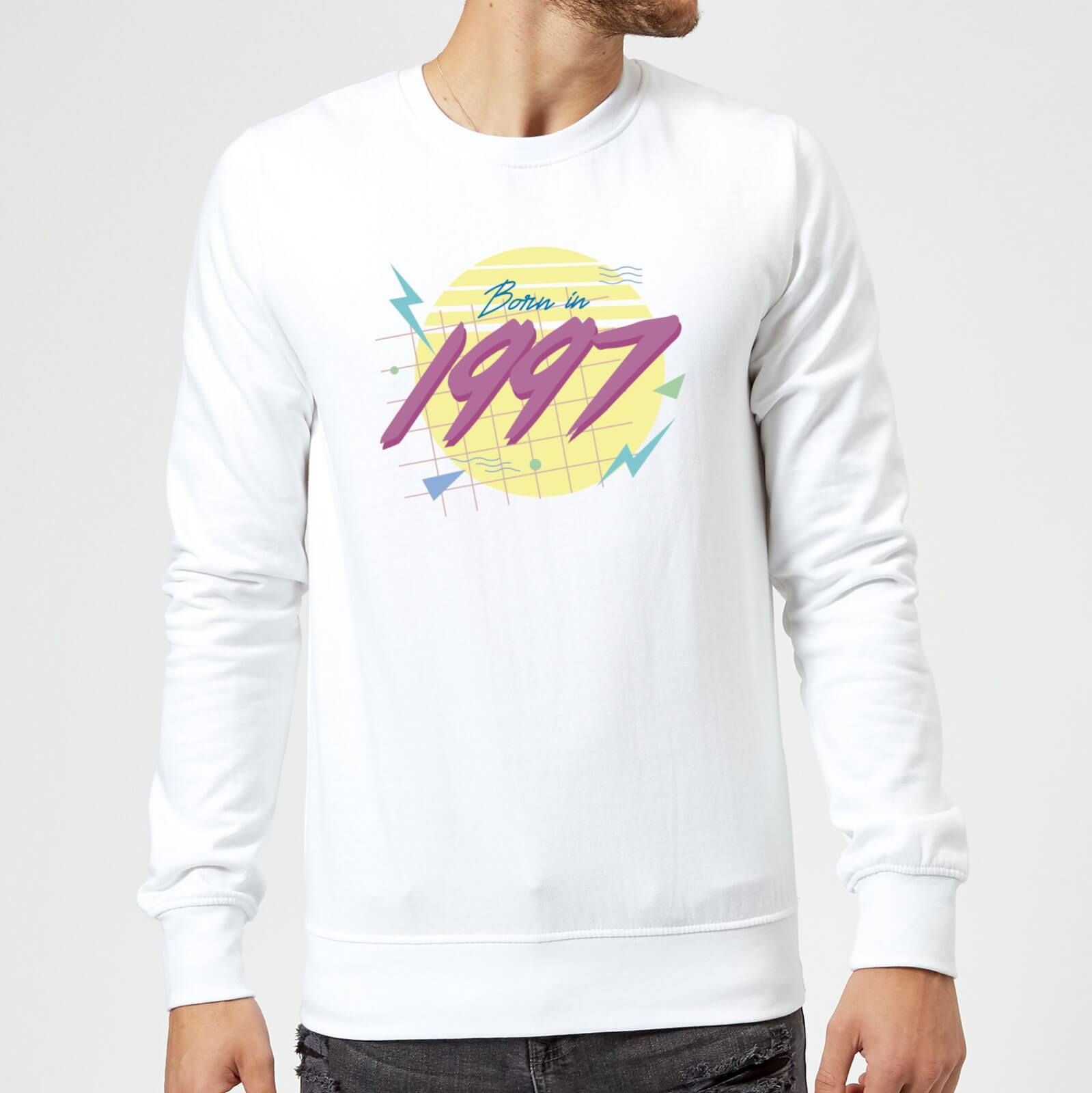 Born In 1997 Sweatshirt - White - M - White