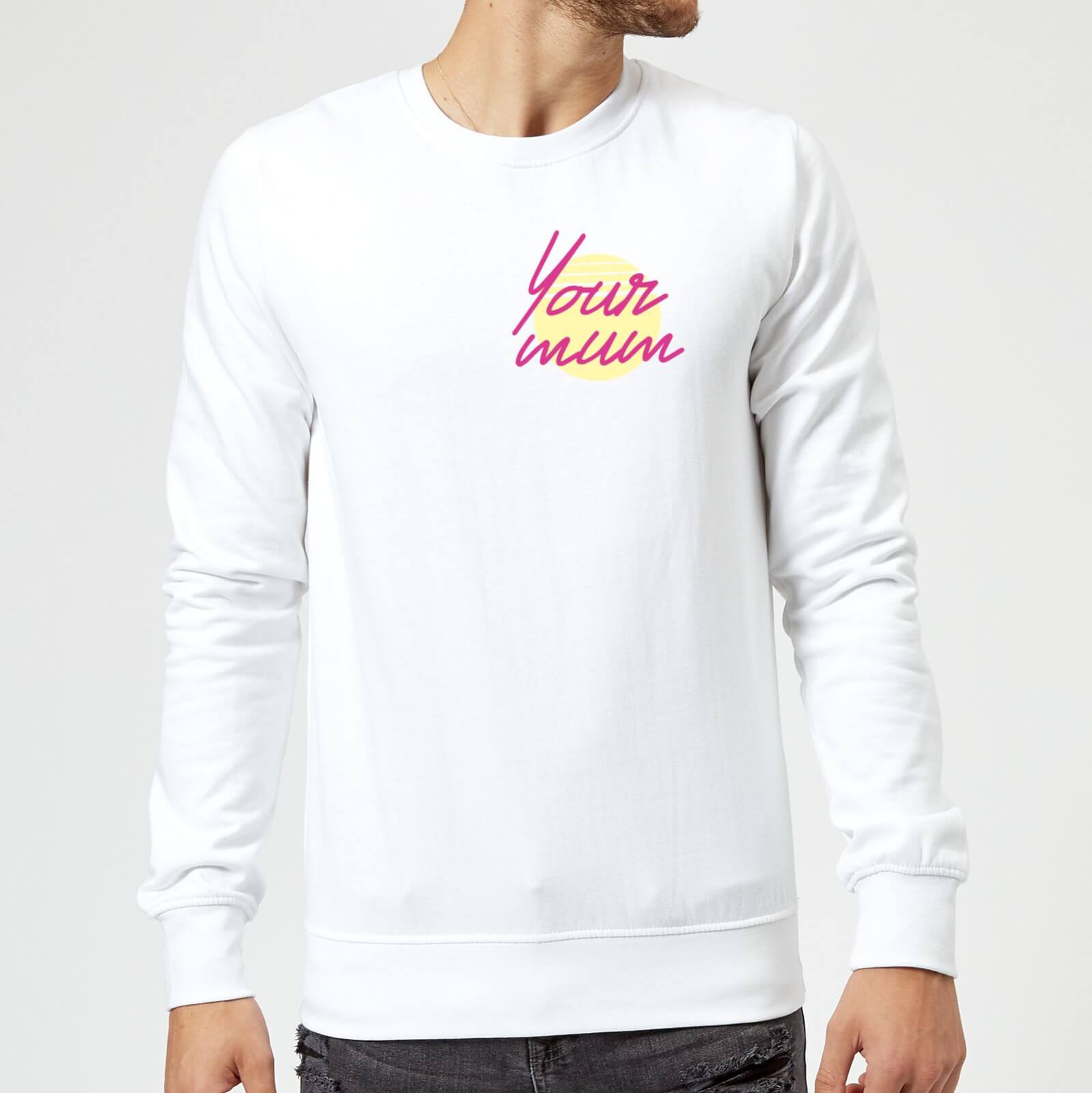 Your Mum Pocket Print Sweatshirt - White - S - White