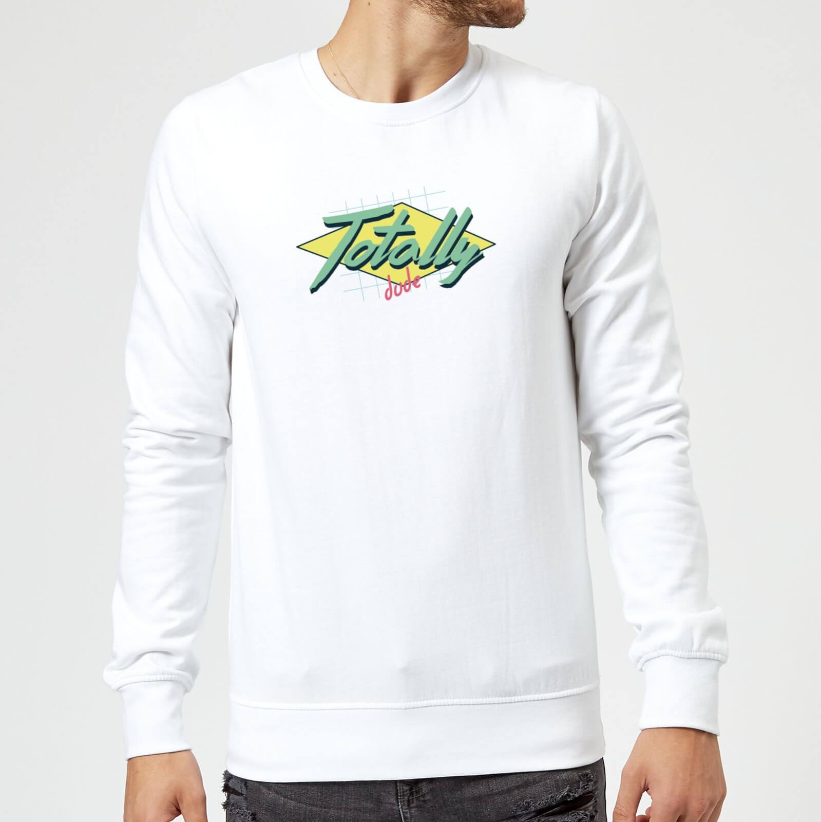 Totally Dude Sweatshirt - White - S