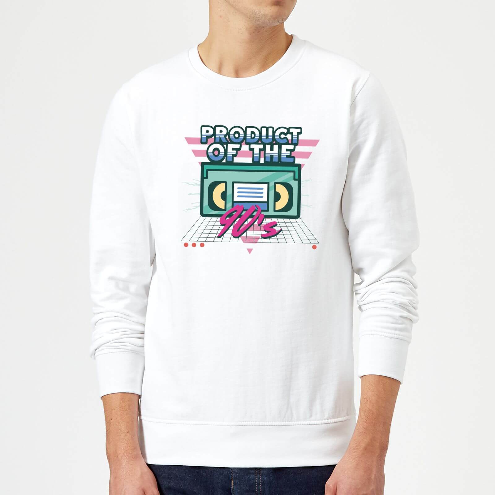 Product Of The 90's VHS Tape Sweatshirt - White - M