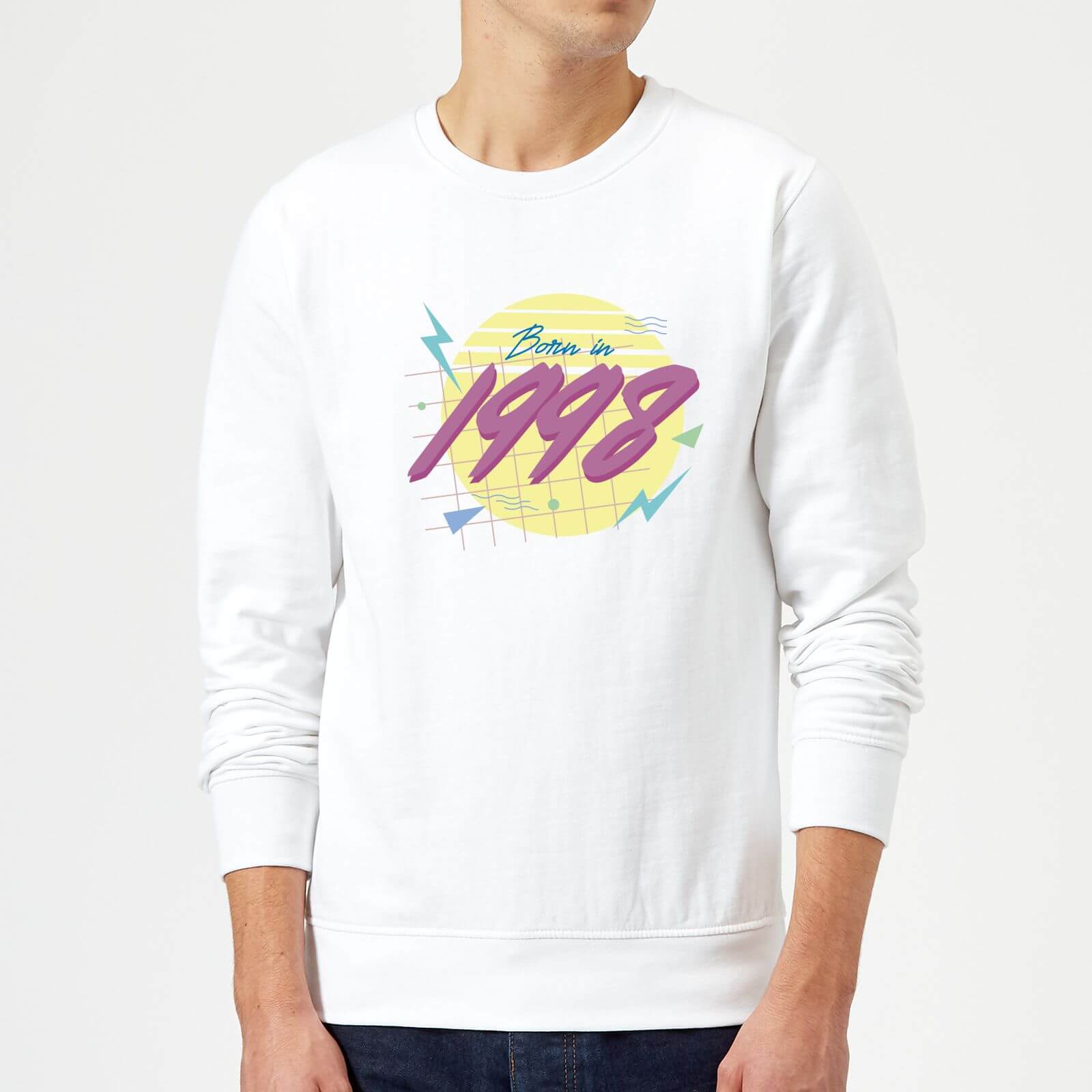 Born In 1998 Sweatshirt - White - M - White