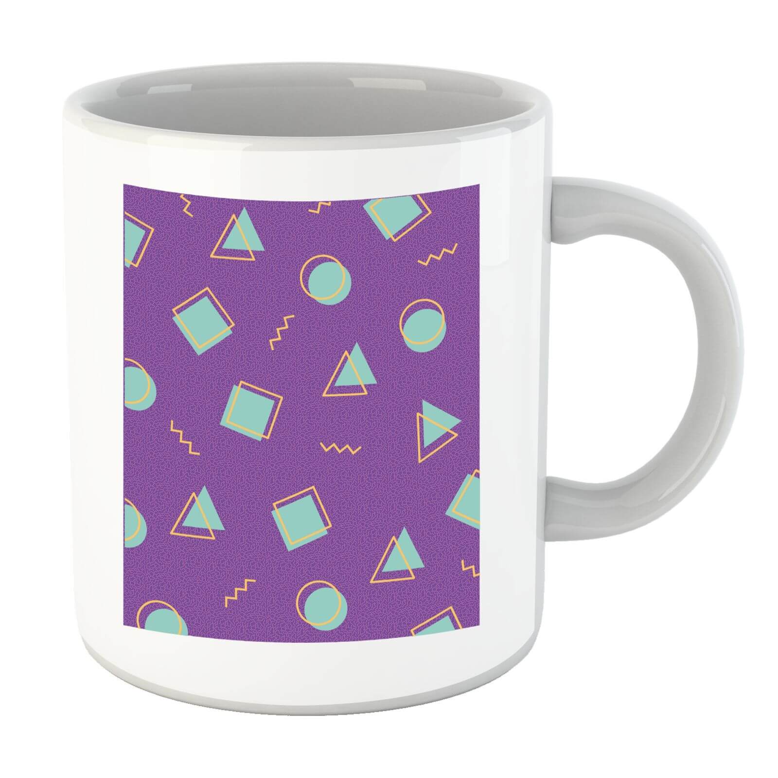 90's Circle Square Triangle Pattern Mug